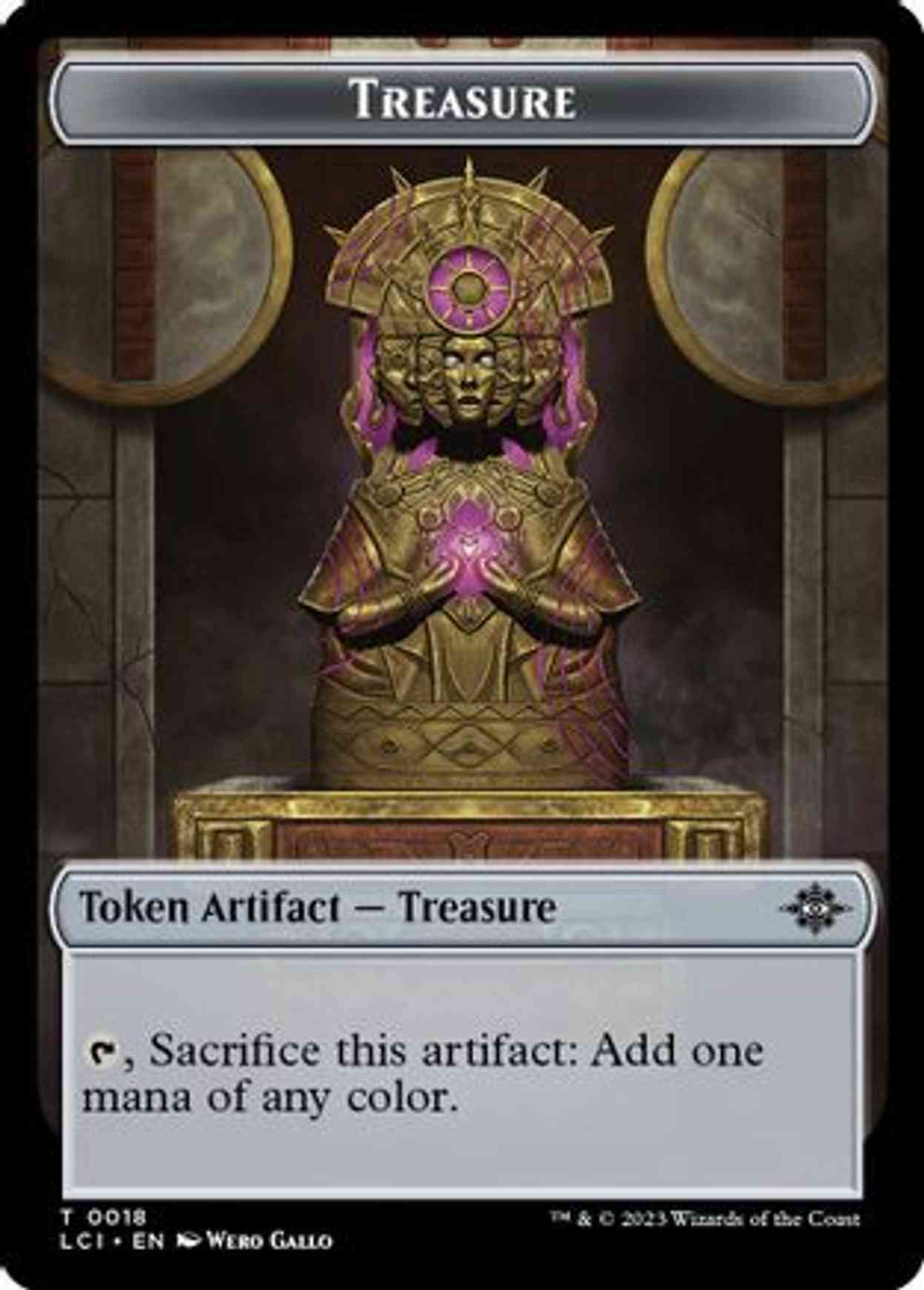 Treasure Token magic card front