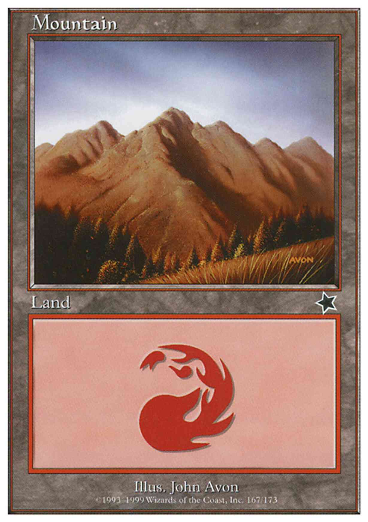 Mountain (167)  magic card front