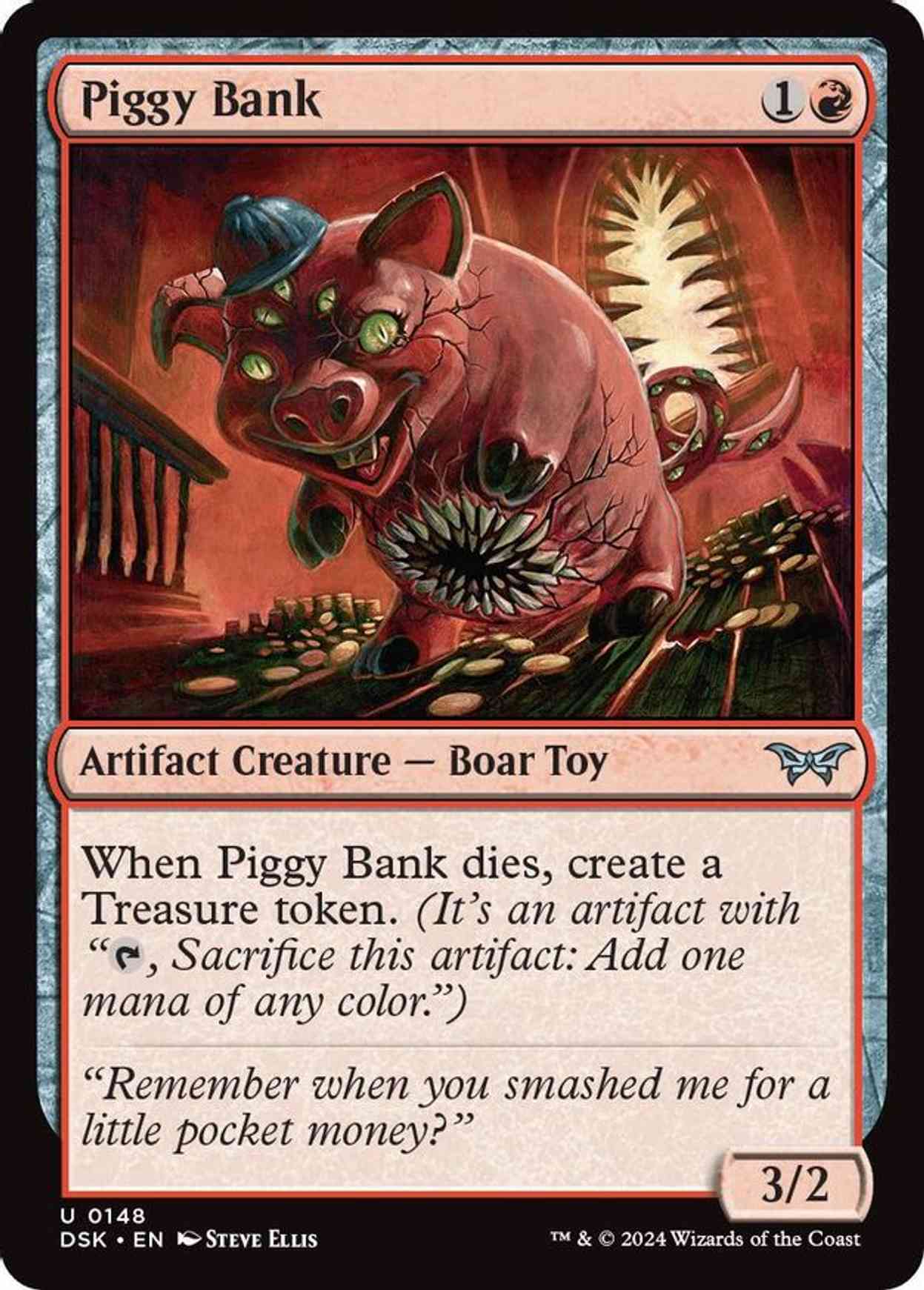 Piggy Bank magic card front