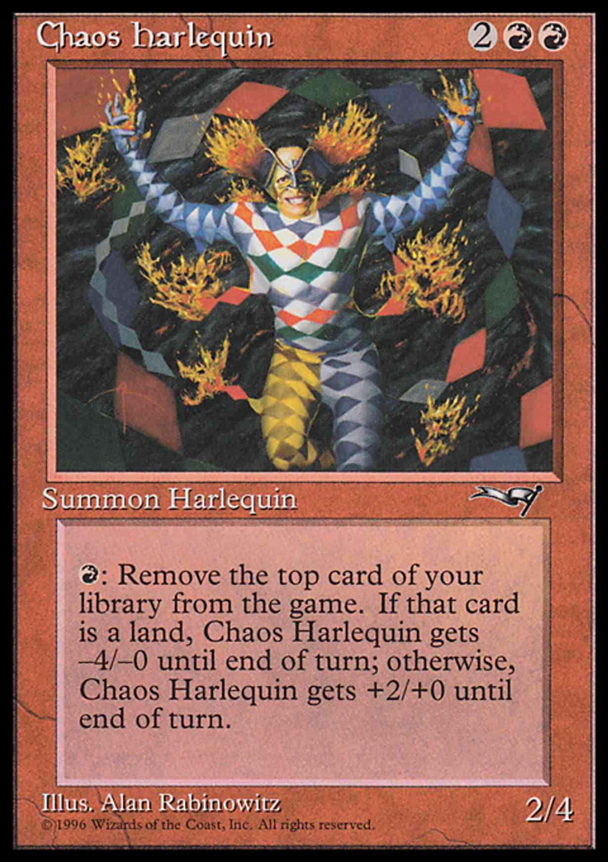 Chaos Harlequin magic card front