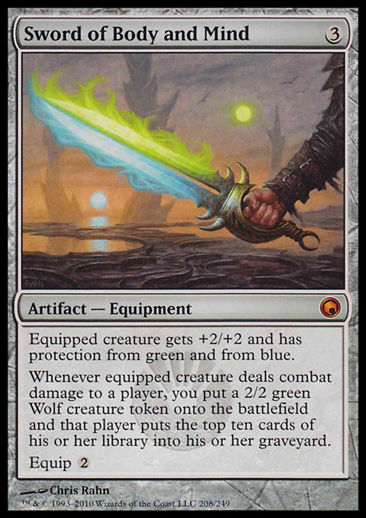 Sword of Body and Mind magic card front