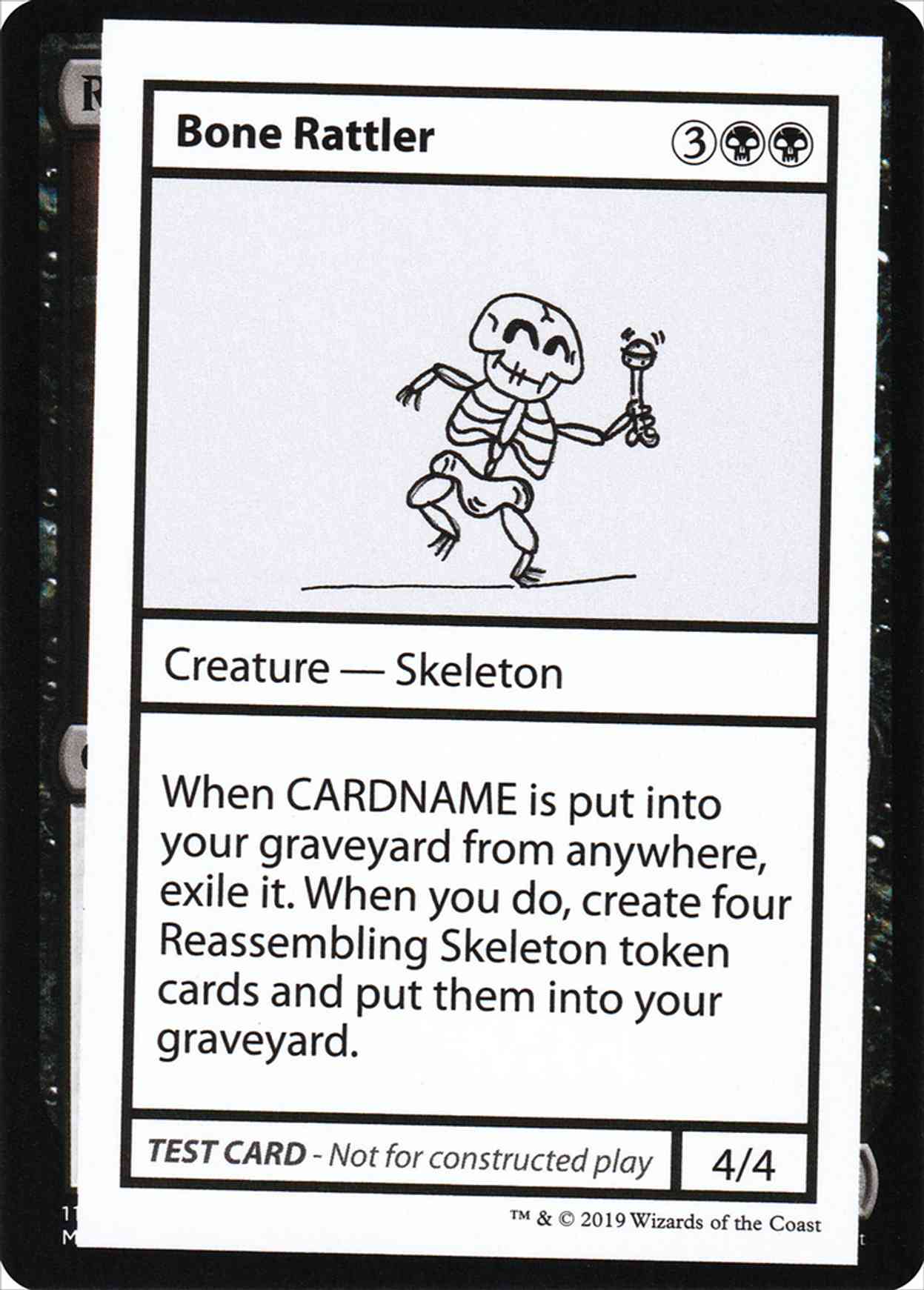Bone Rattler (No PW Symbol) magic card front