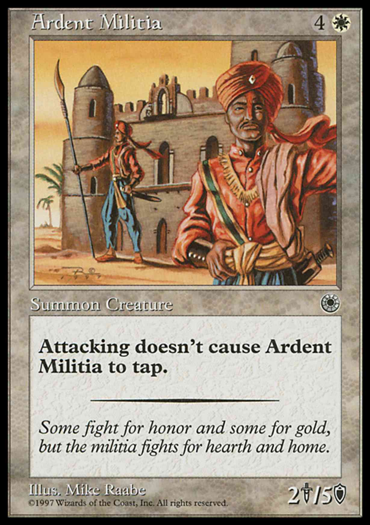 Ardent Militia magic card front