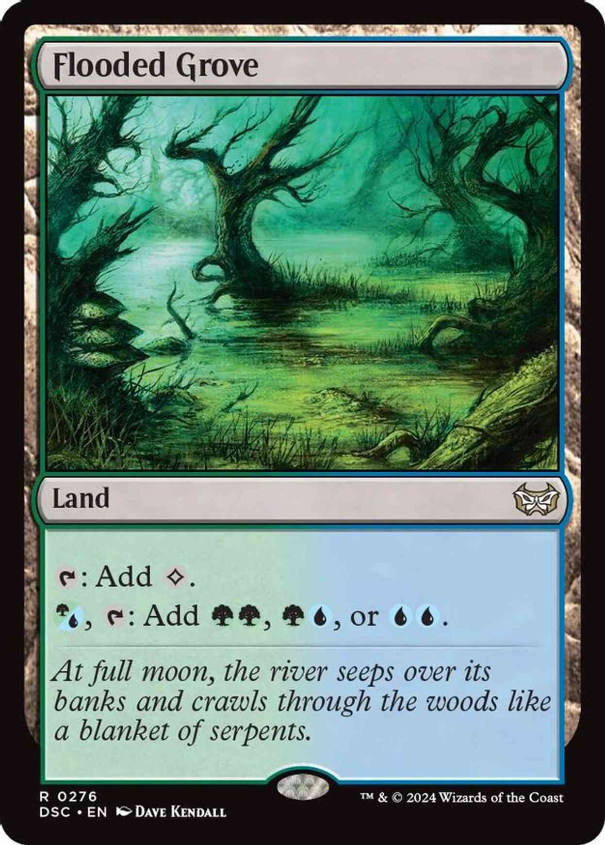 Flooded Grove magic card front