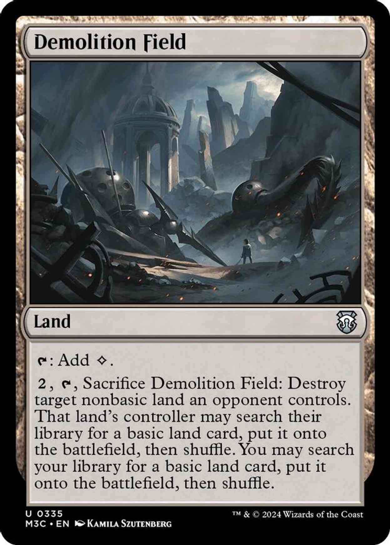 Demolition Field (Ripple Foil) magic card front