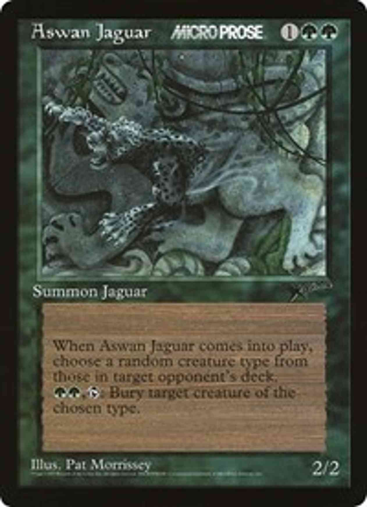 Aswan Jaguar (Oversized) magic card front