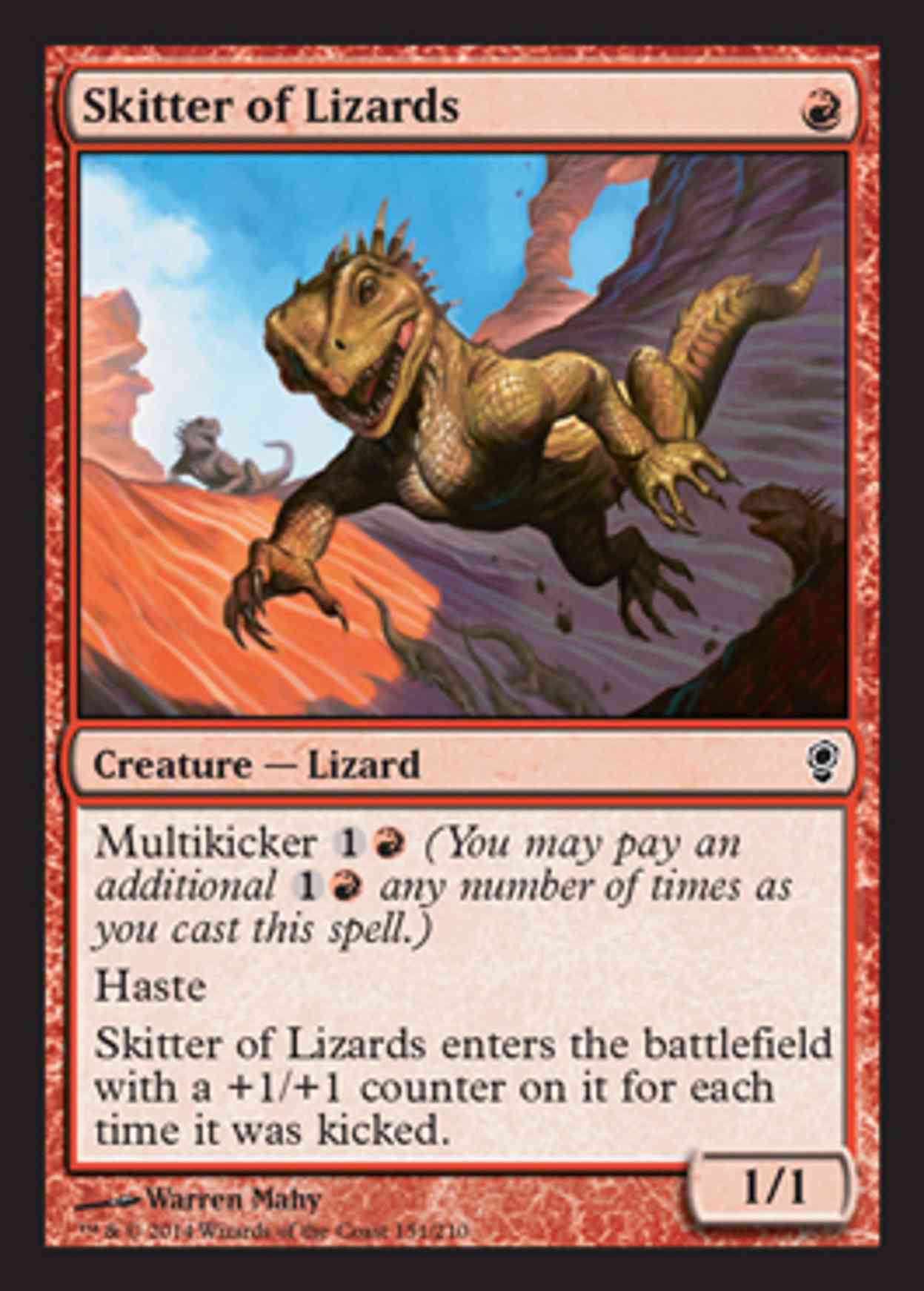 Skitter of Lizards magic card front