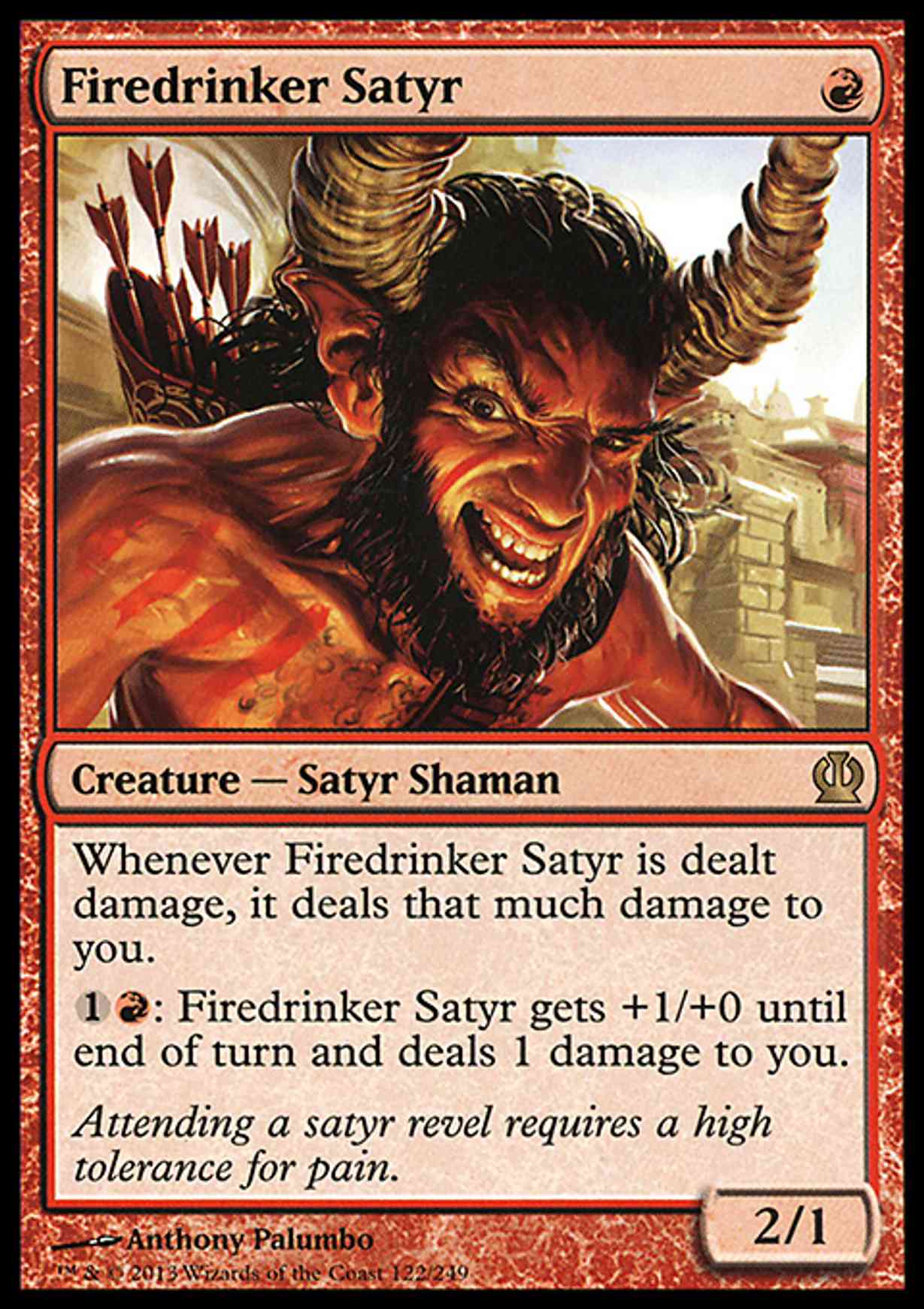 Firedrinker Satyr magic card front