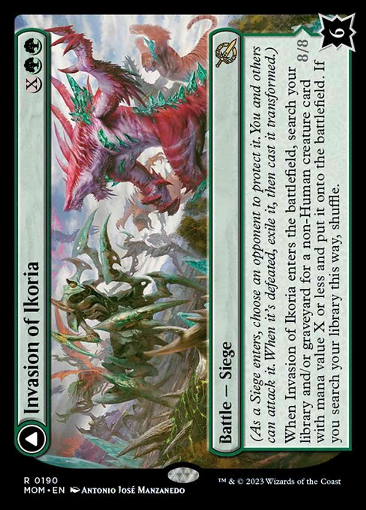 Invasion of Ikoria magic card front