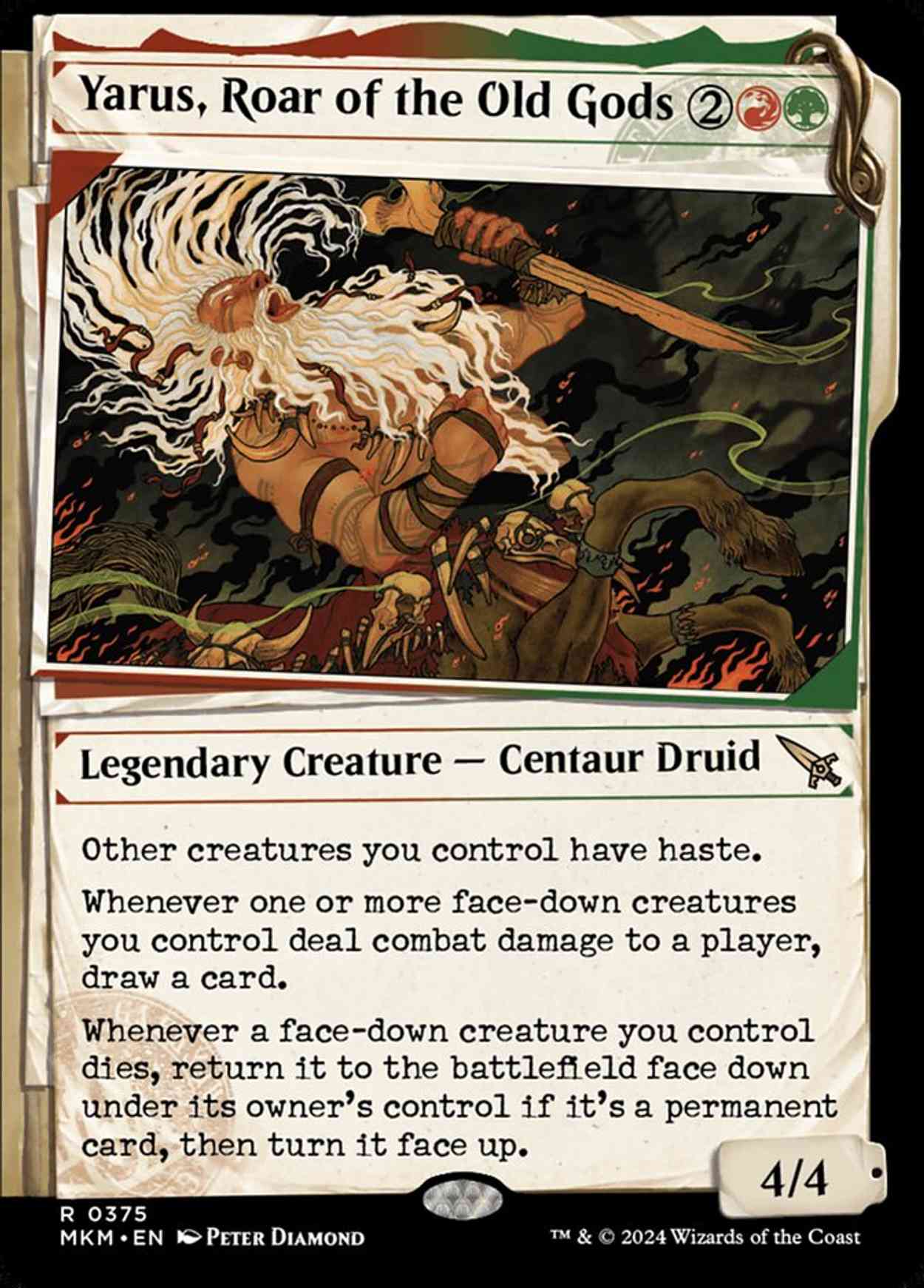 Yarus, Roar of the Old Gods (Showcase) magic card front