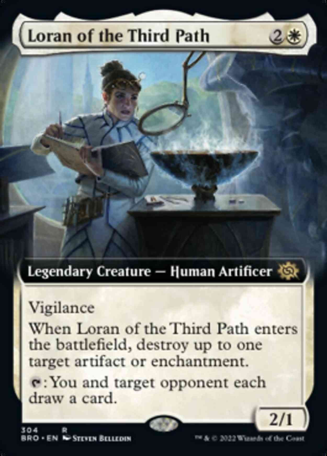 Loran of the Third Path (Extended Art) magic card front