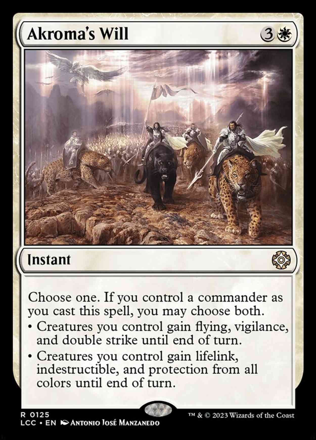 Akroma's Will magic card front