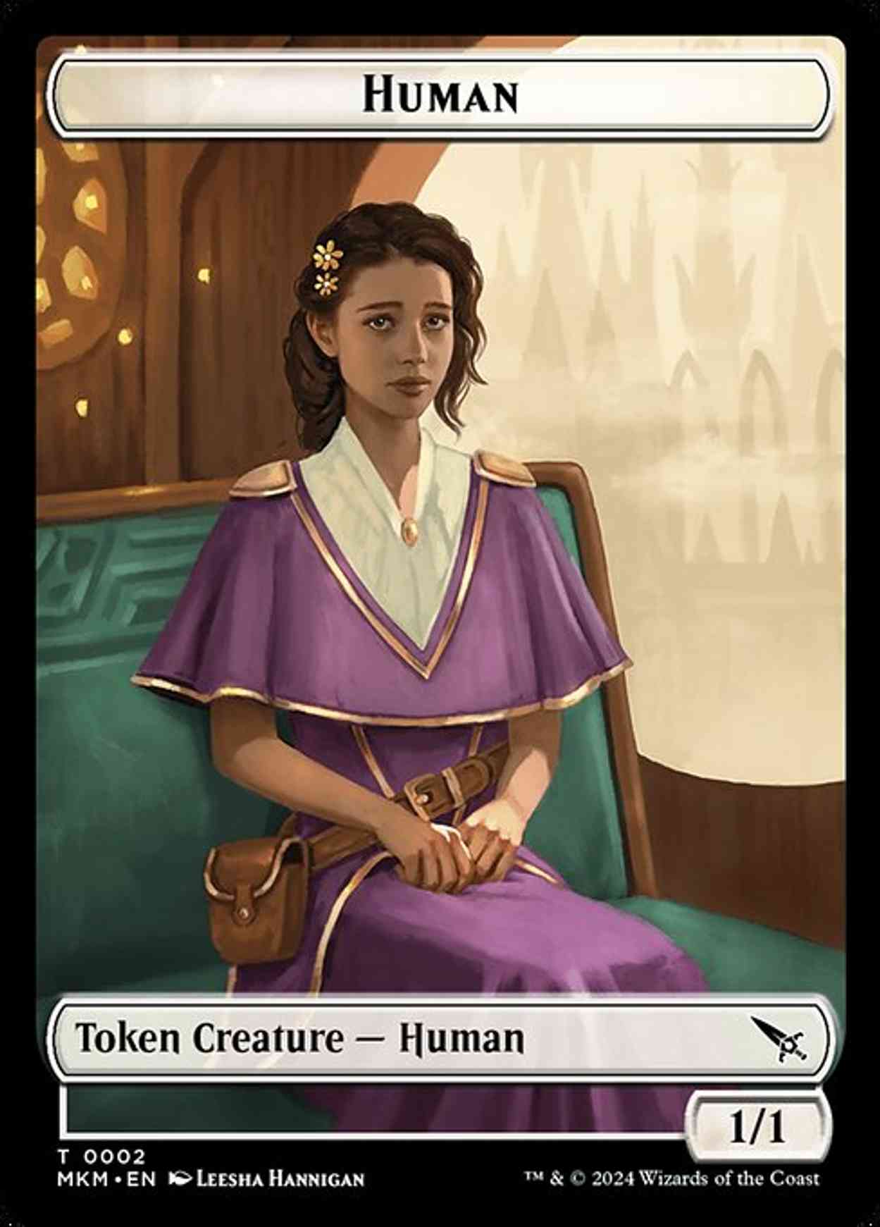 Human // Soldier Double-Sided Token magic card front