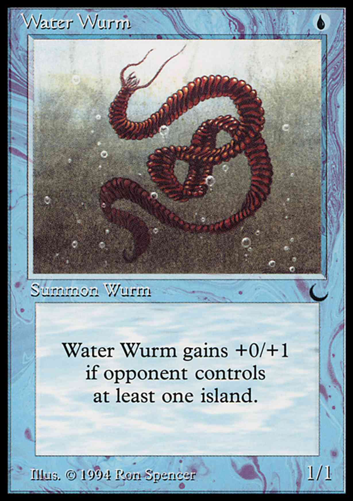 Water Wurm magic card front