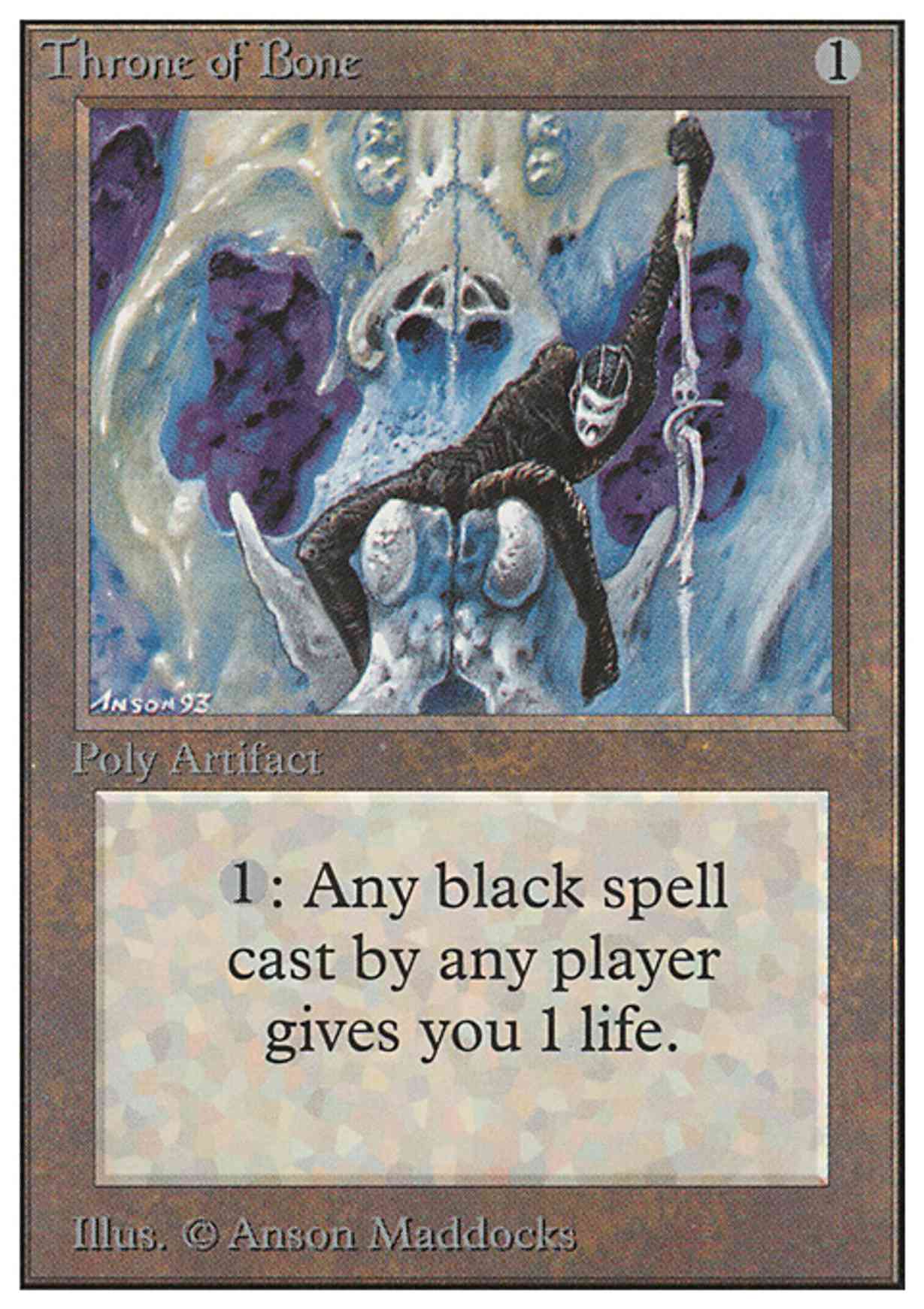 Throne of Bone magic card front
