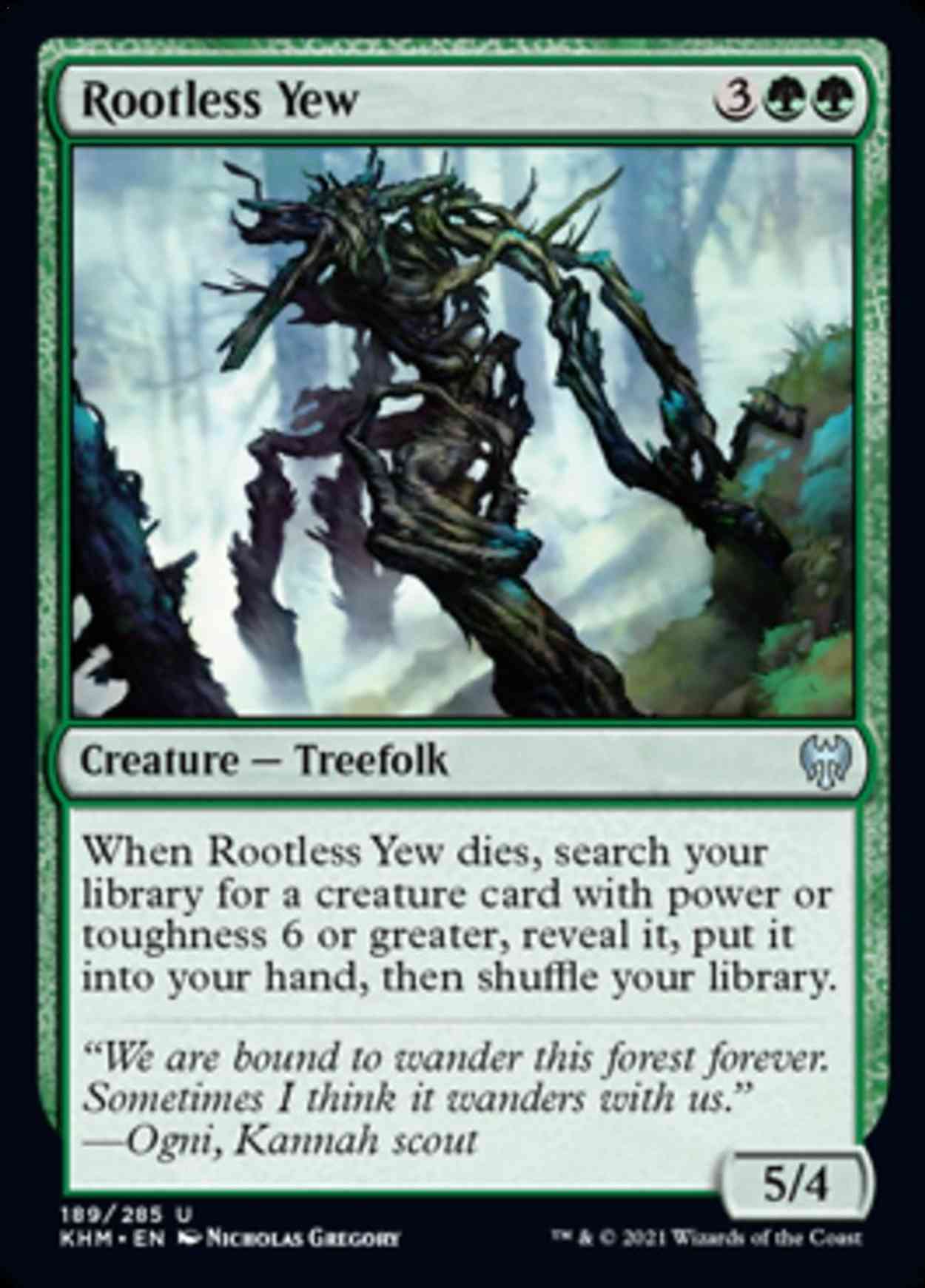 Rootless Yew magic card front