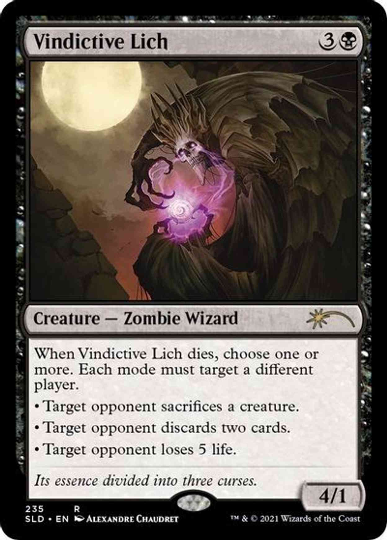 Vindictive Lich magic card front