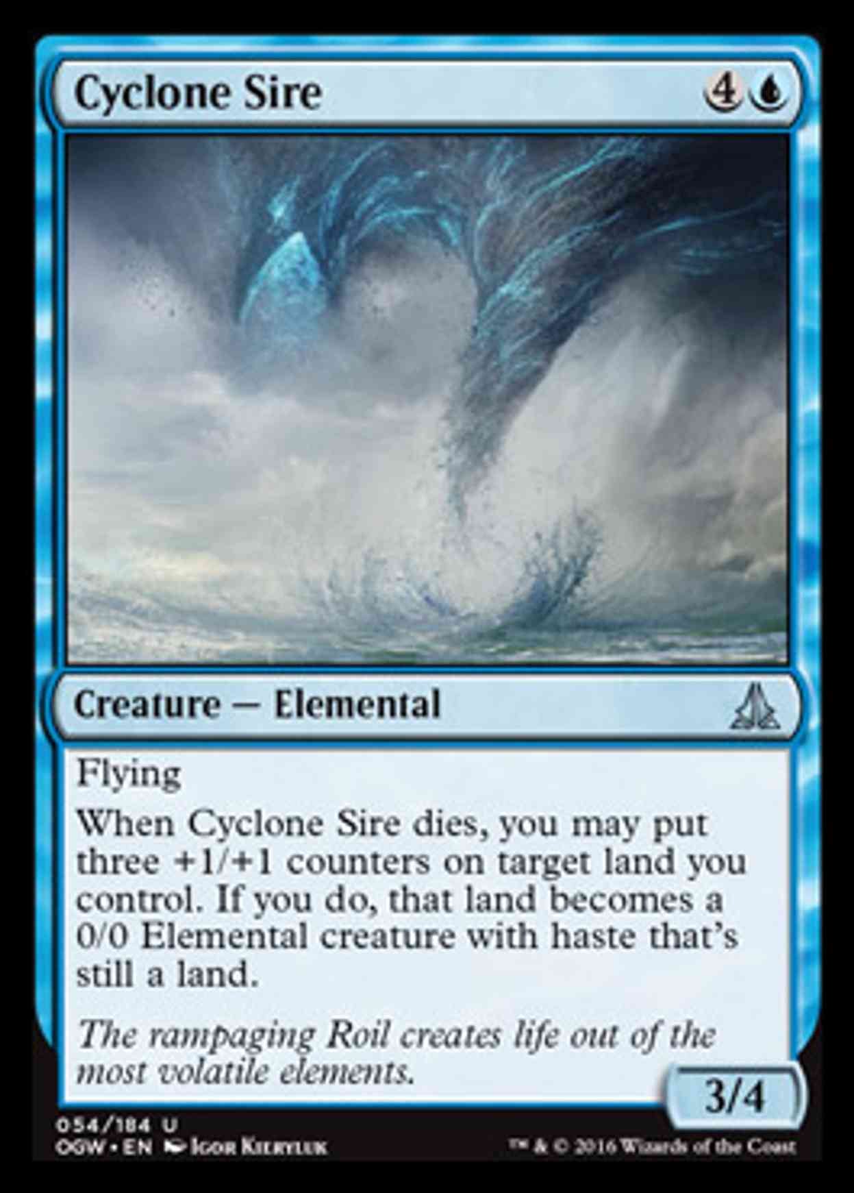 Cyclone Sire magic card front