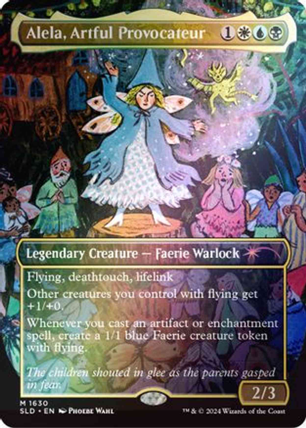 Alela, Artful Provocateur (1630) (Rainbow Foil) magic card front