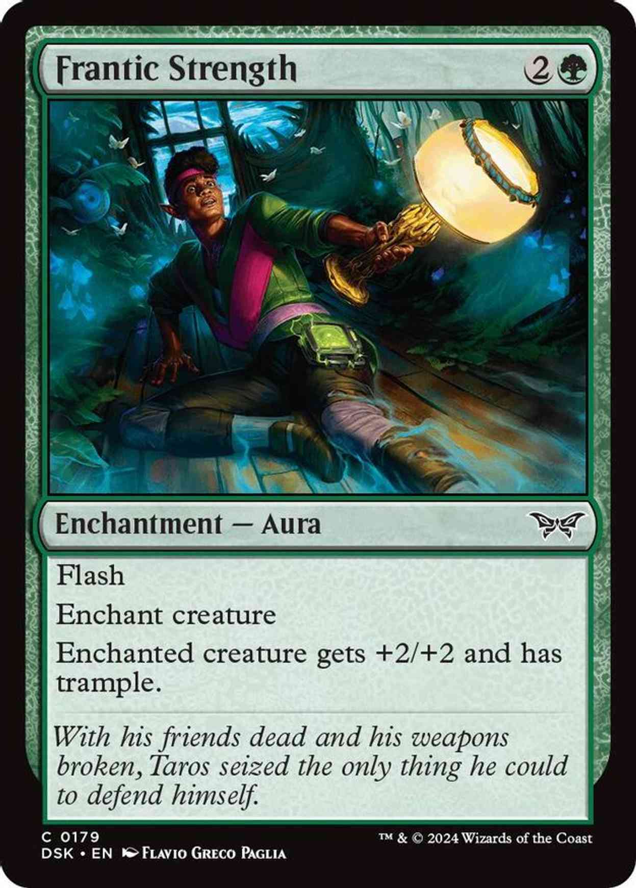 Frantic Strength magic card front