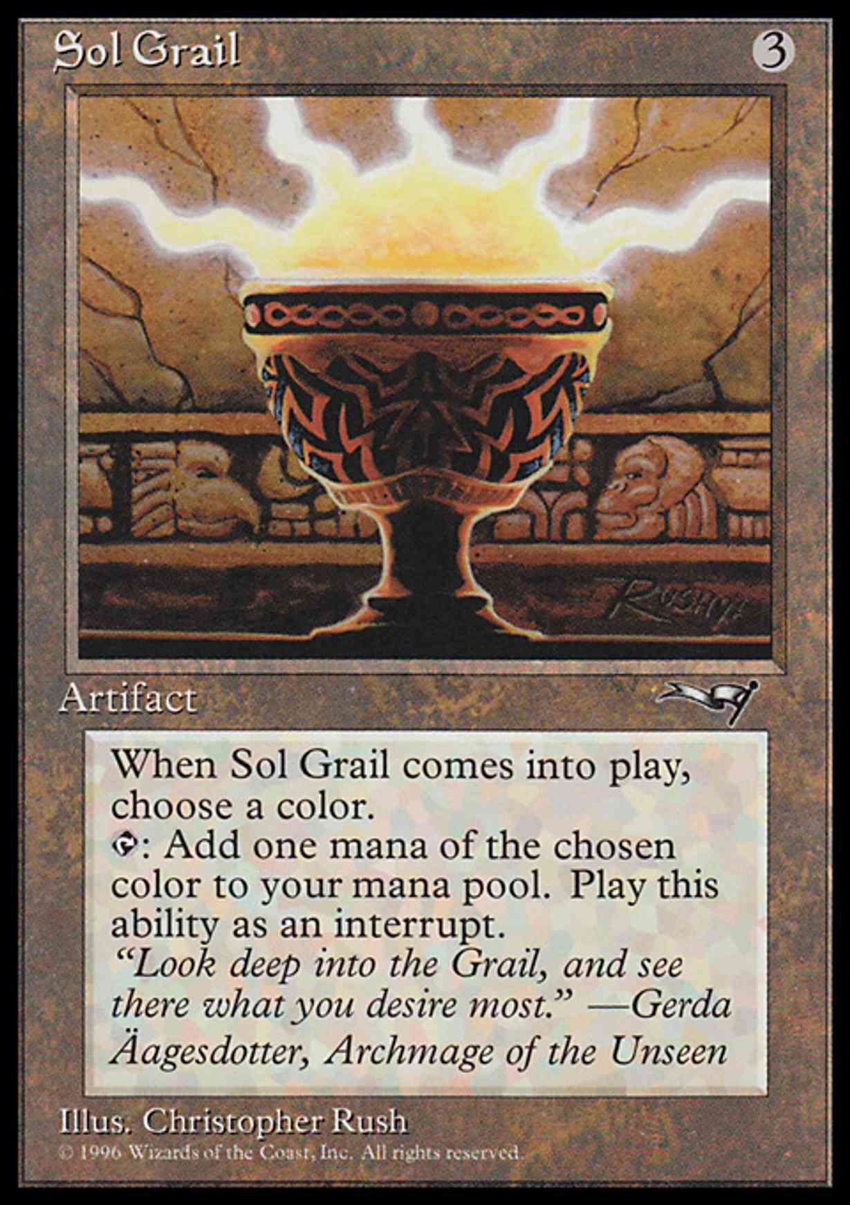 Sol Grail magic card front