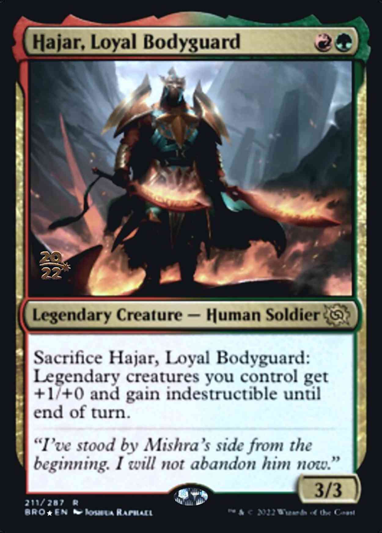Hajar, Loyal Bodyguard magic card front