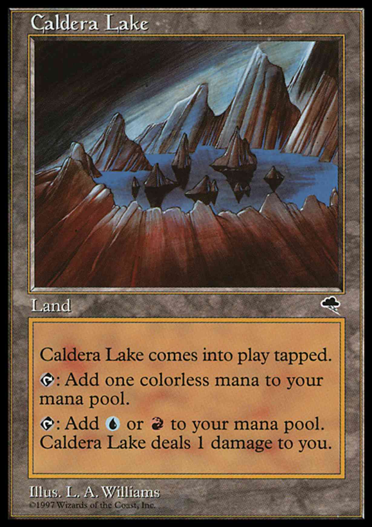 Caldera Lake magic card front