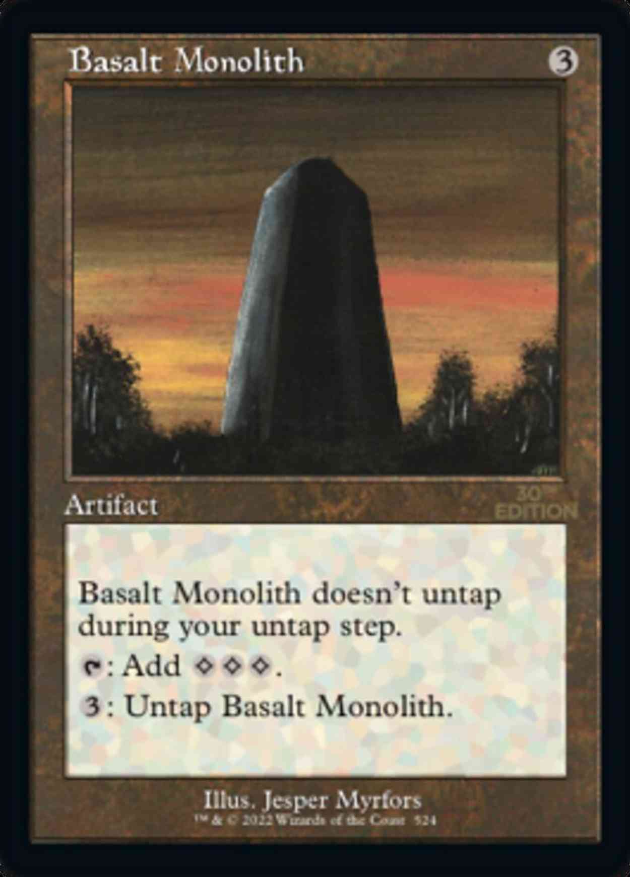 Basalt Monolith (Retro Frame) magic card front