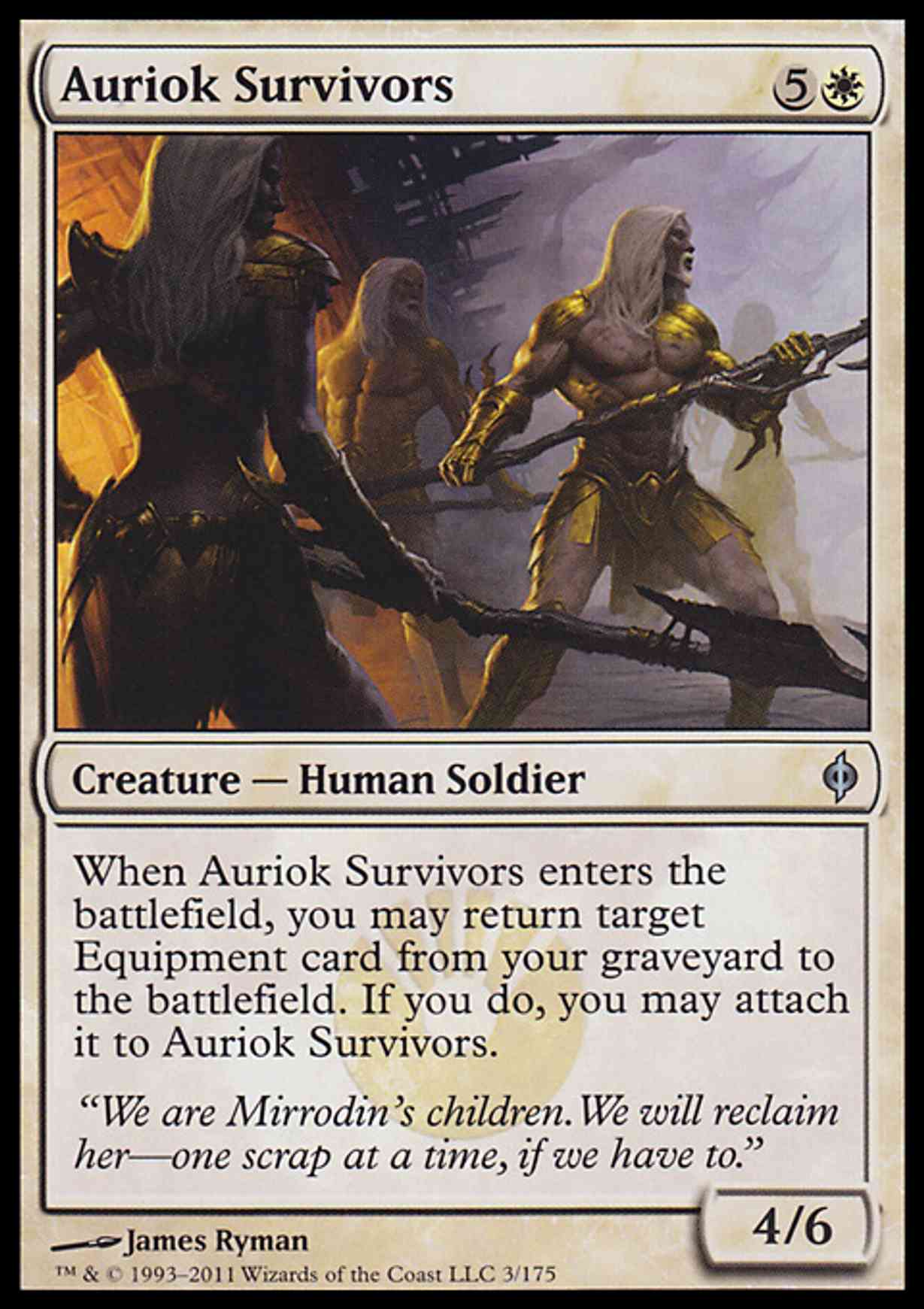 Auriok Survivors magic card front