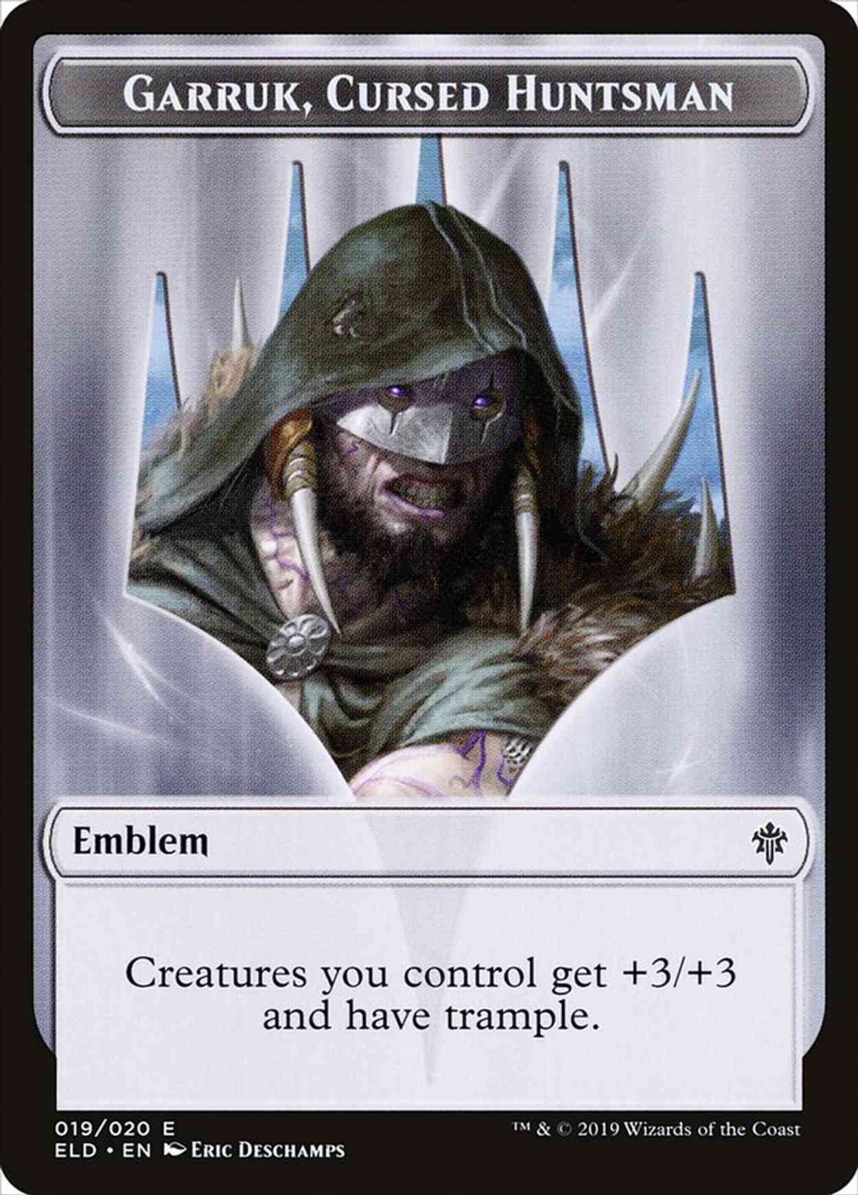 Emblem - Garruk, Cursed Huntsman magic card front