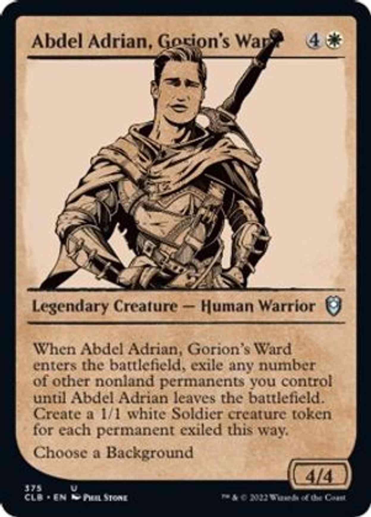 Abdel Adrian, Gorion's Ward (Showcase) magic card front