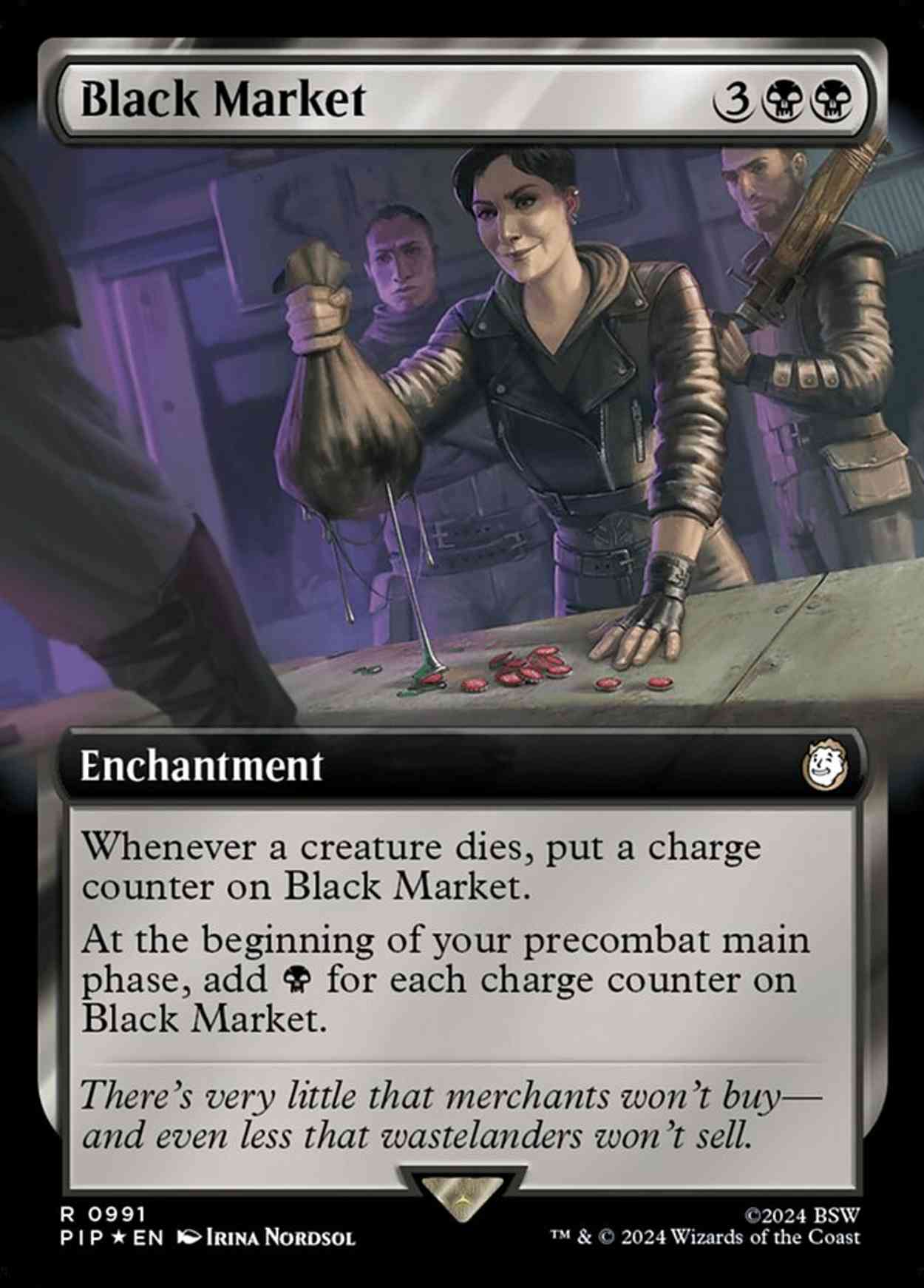 Black Market (Extended Art) (Surge Foil) magic card front