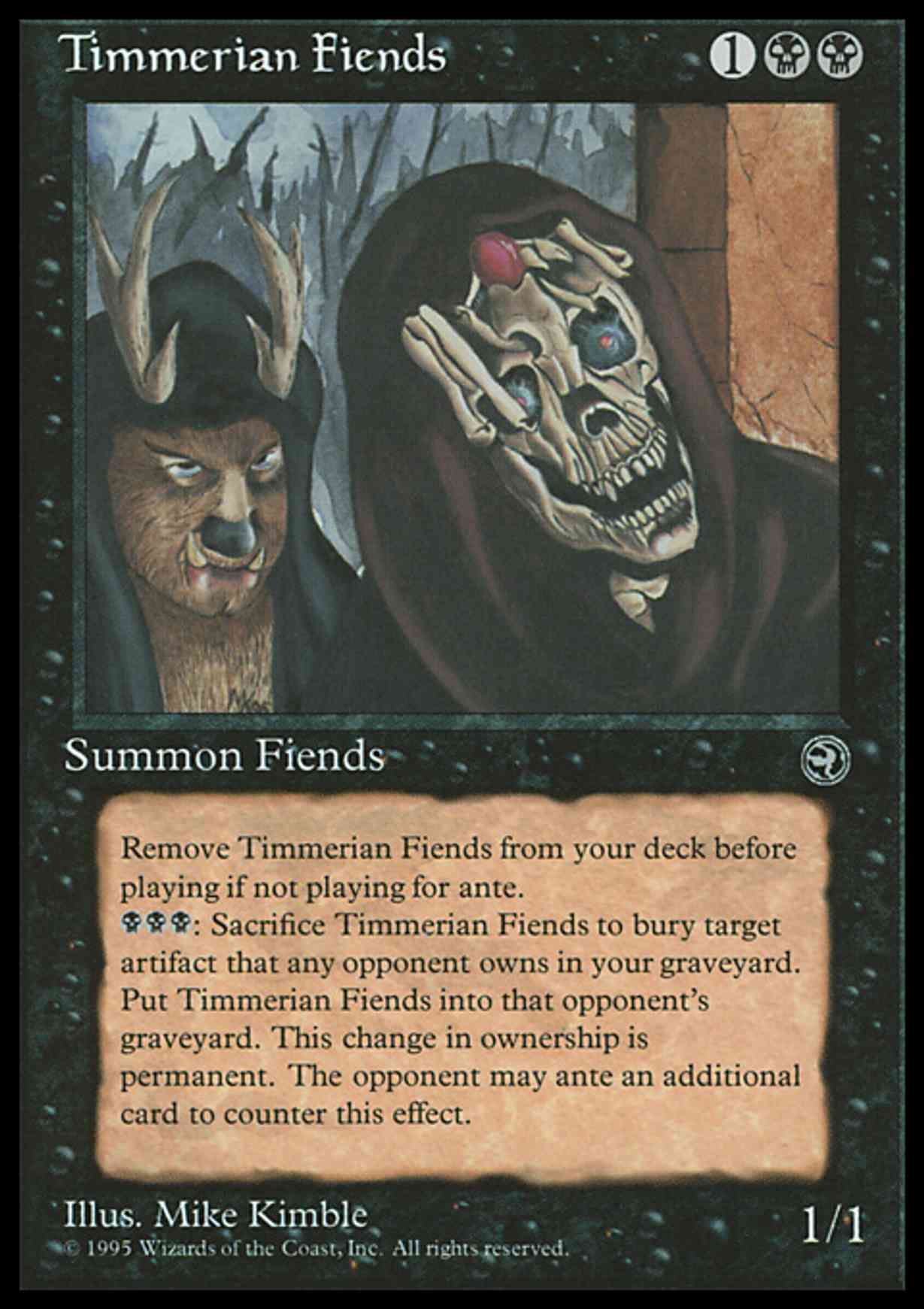 Timmerian Fiends magic card front