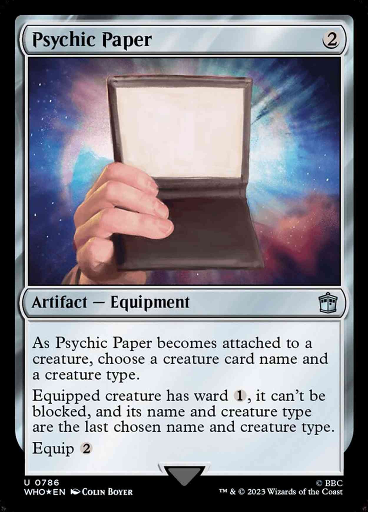 Psychic Paper (Surge Foil) magic card front