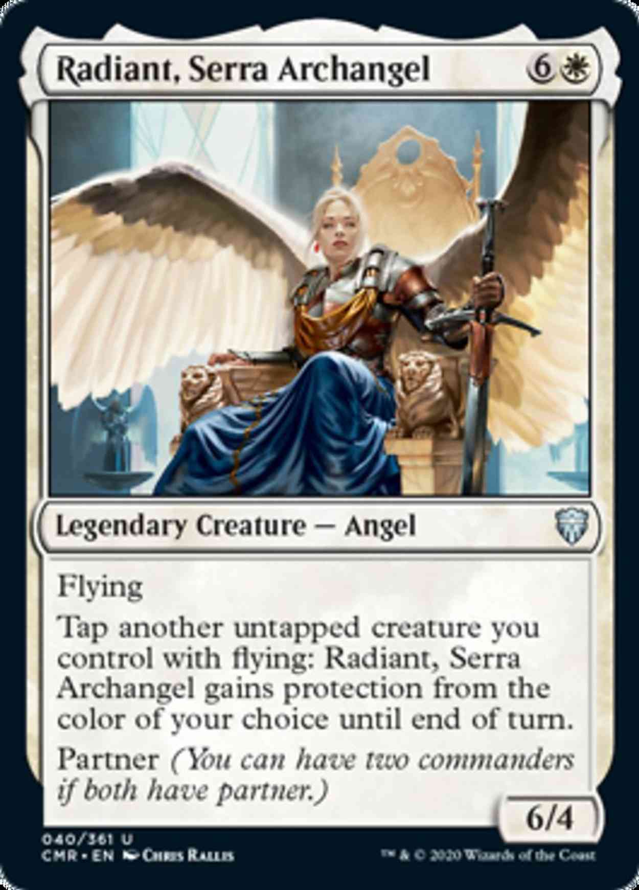 Radiant, Serra Archangel magic card front