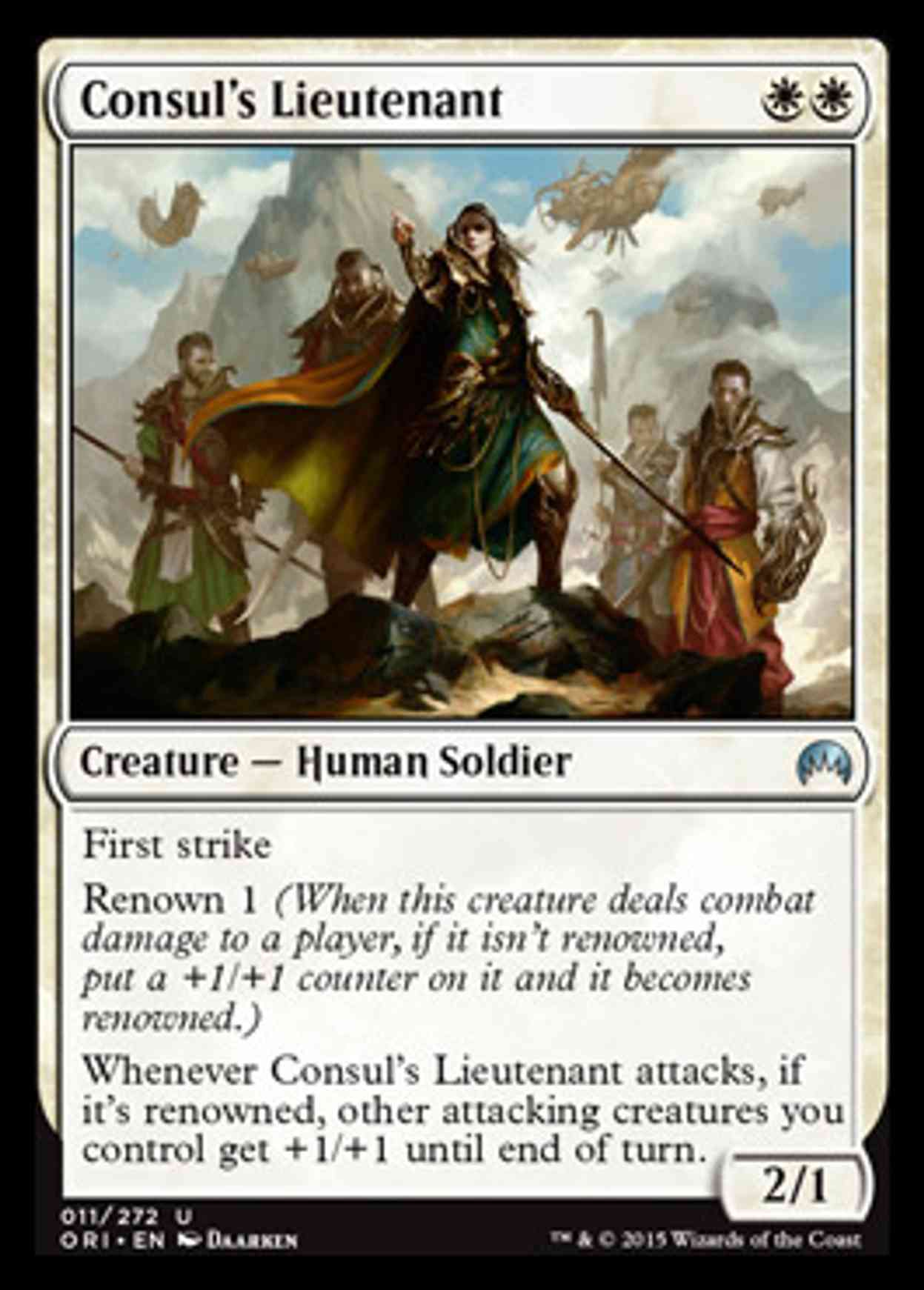 Consul's Lieutenant magic card front