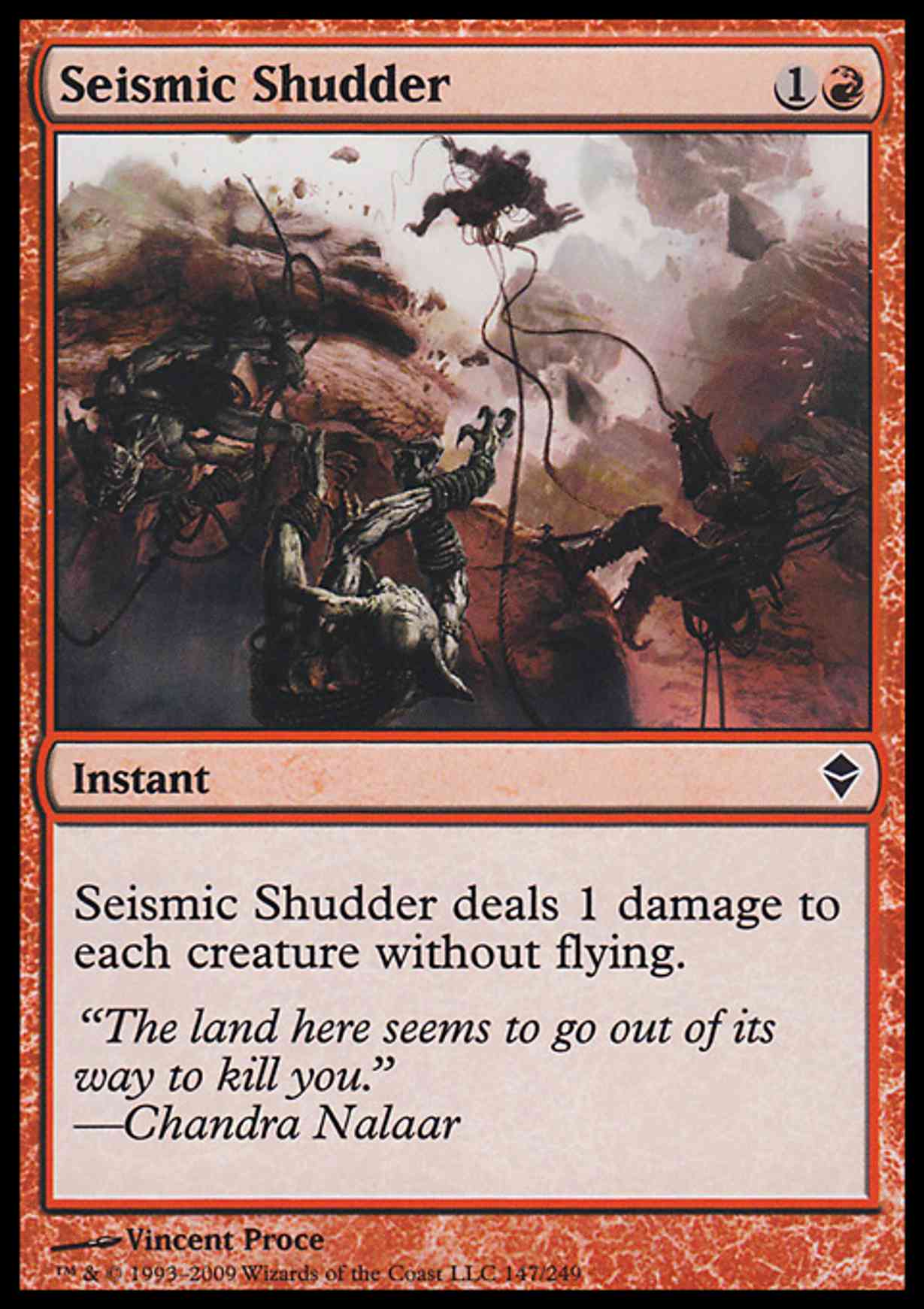 Seismic Shudder magic card front