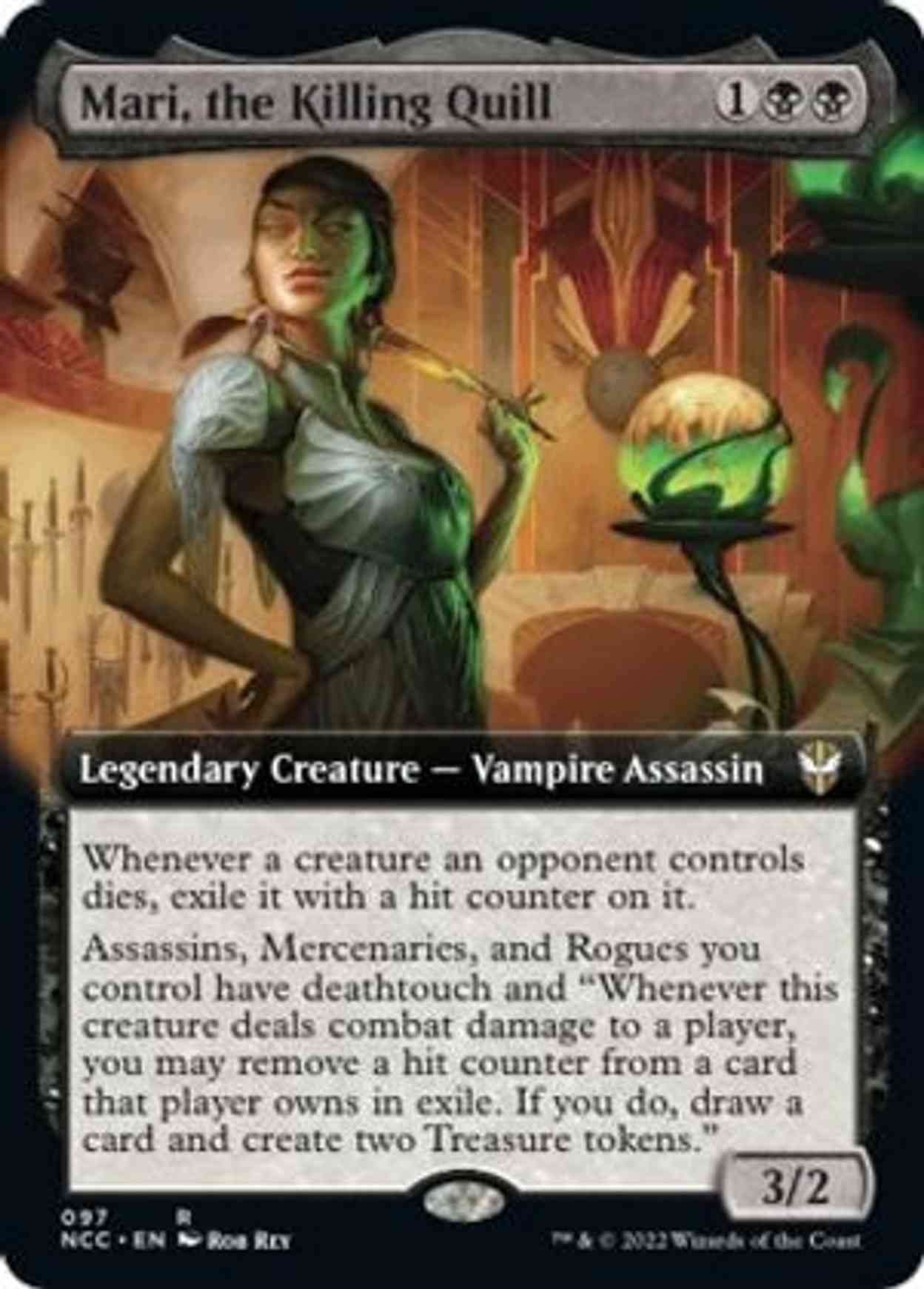 Mari, the Killing Quill (Extended Art) magic card front