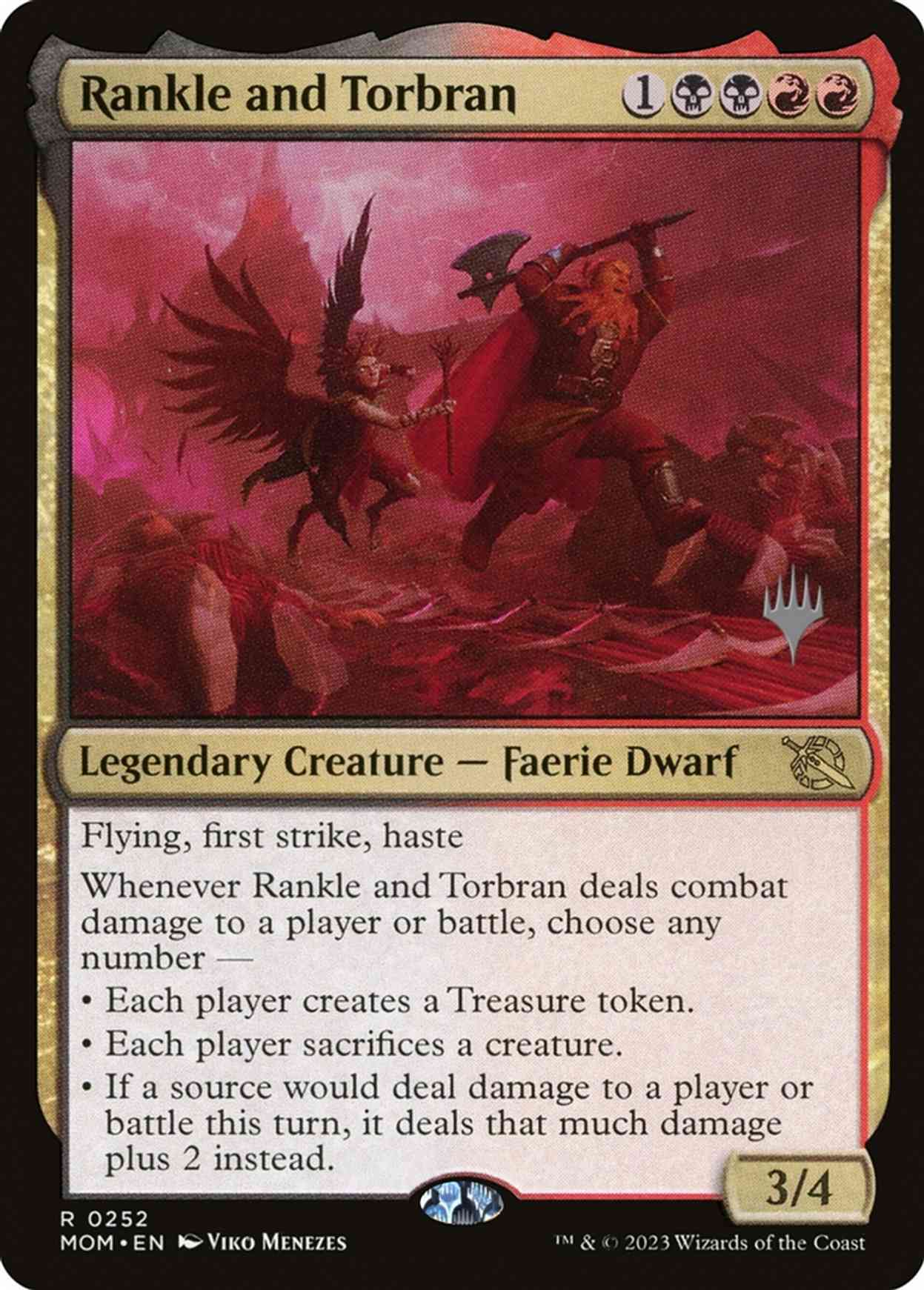 Rankle and Torbran magic card front