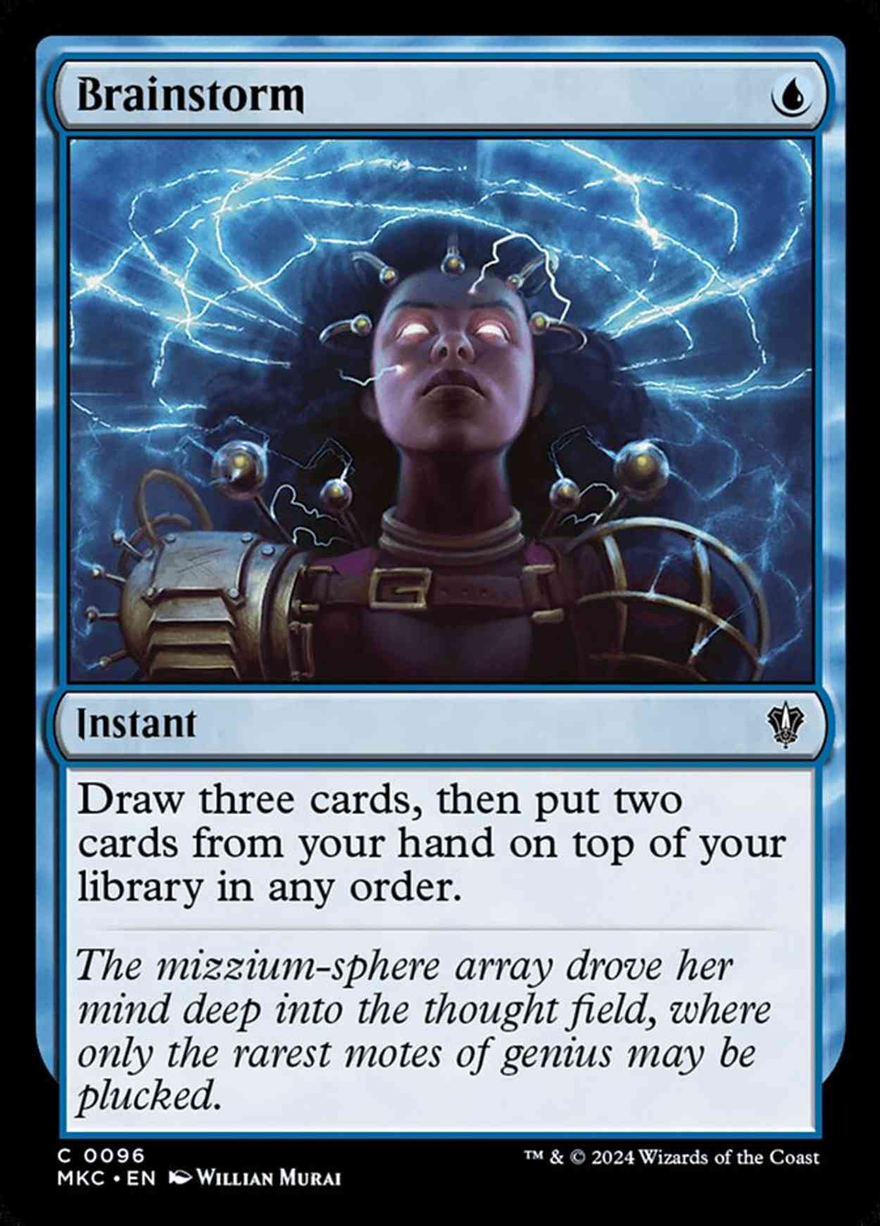 Brainstorm magic card front