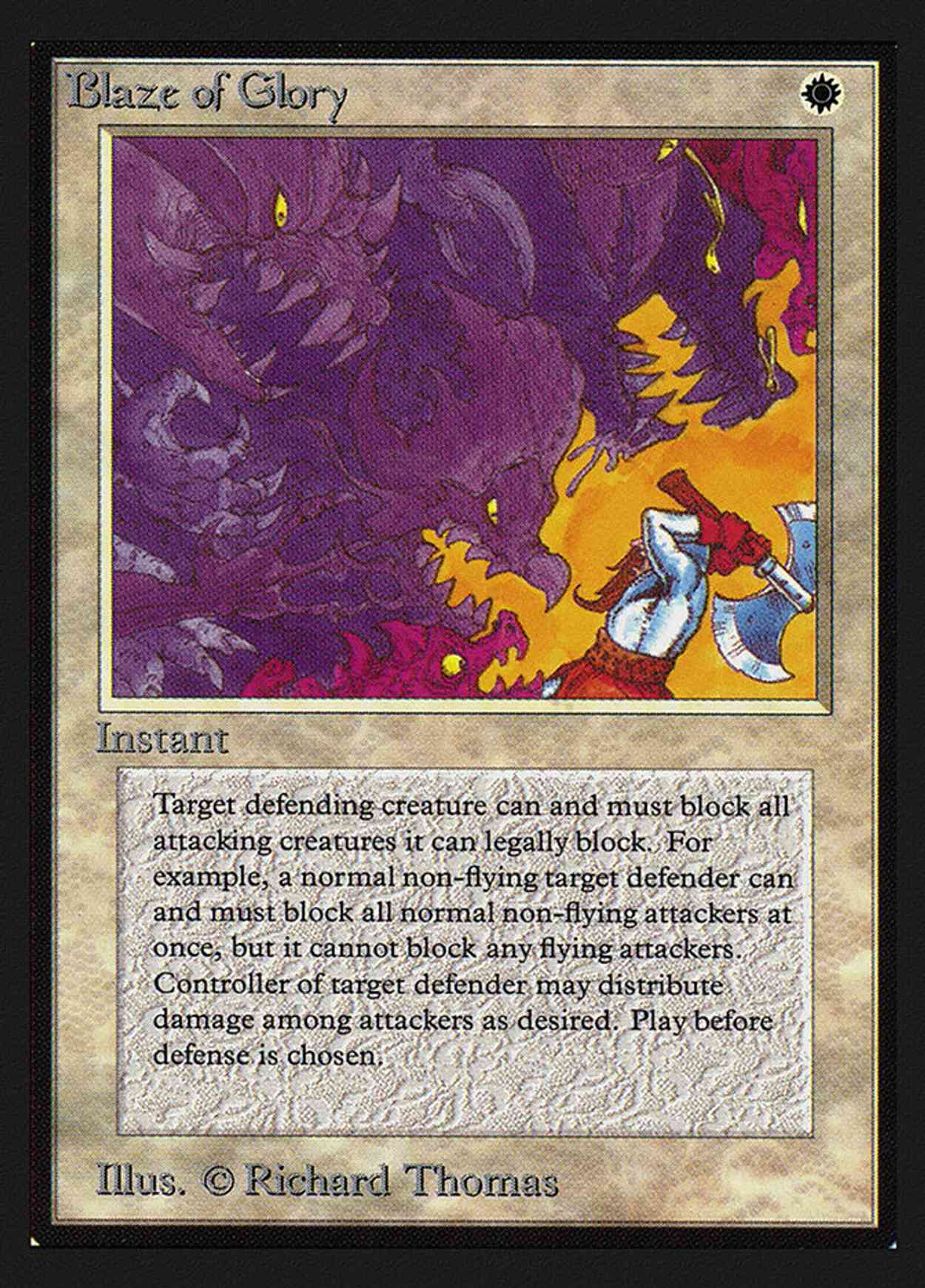 Blaze of Glory (CE) magic card front
