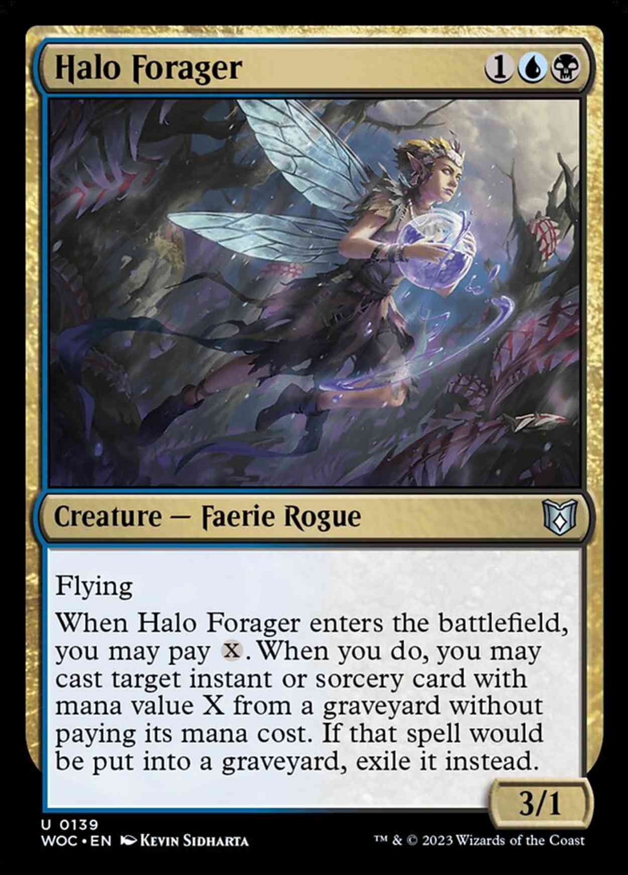 Halo Forager magic card front