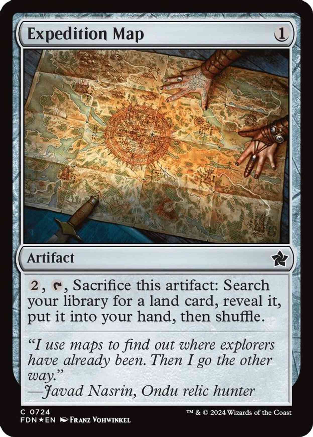 Expedition Map magic card front