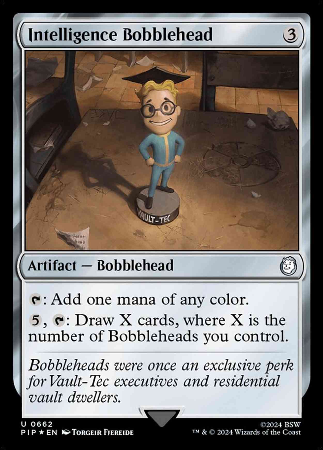 Intelligence Bobblehead (Surge Foil) magic card front