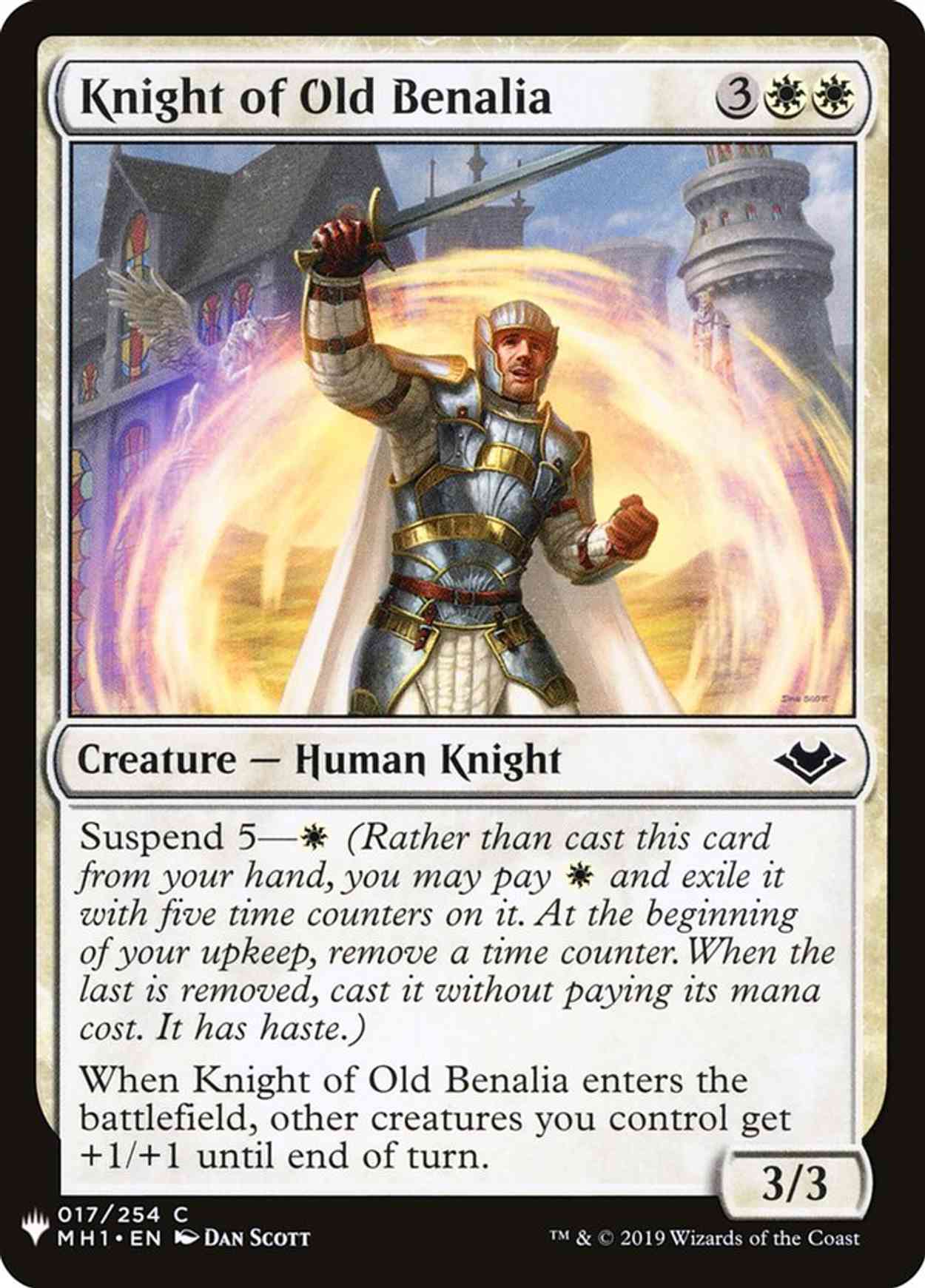 Knight of Old Benalia magic card front