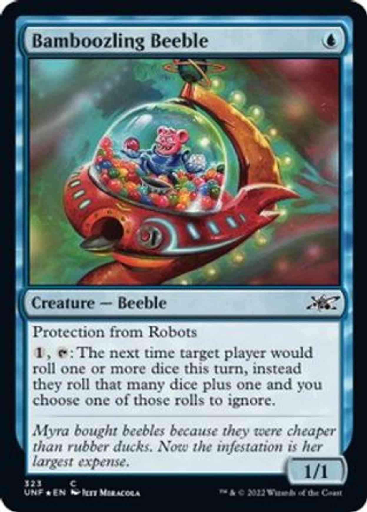 Bamboozling Beeble (Galaxy Foil) magic card front
