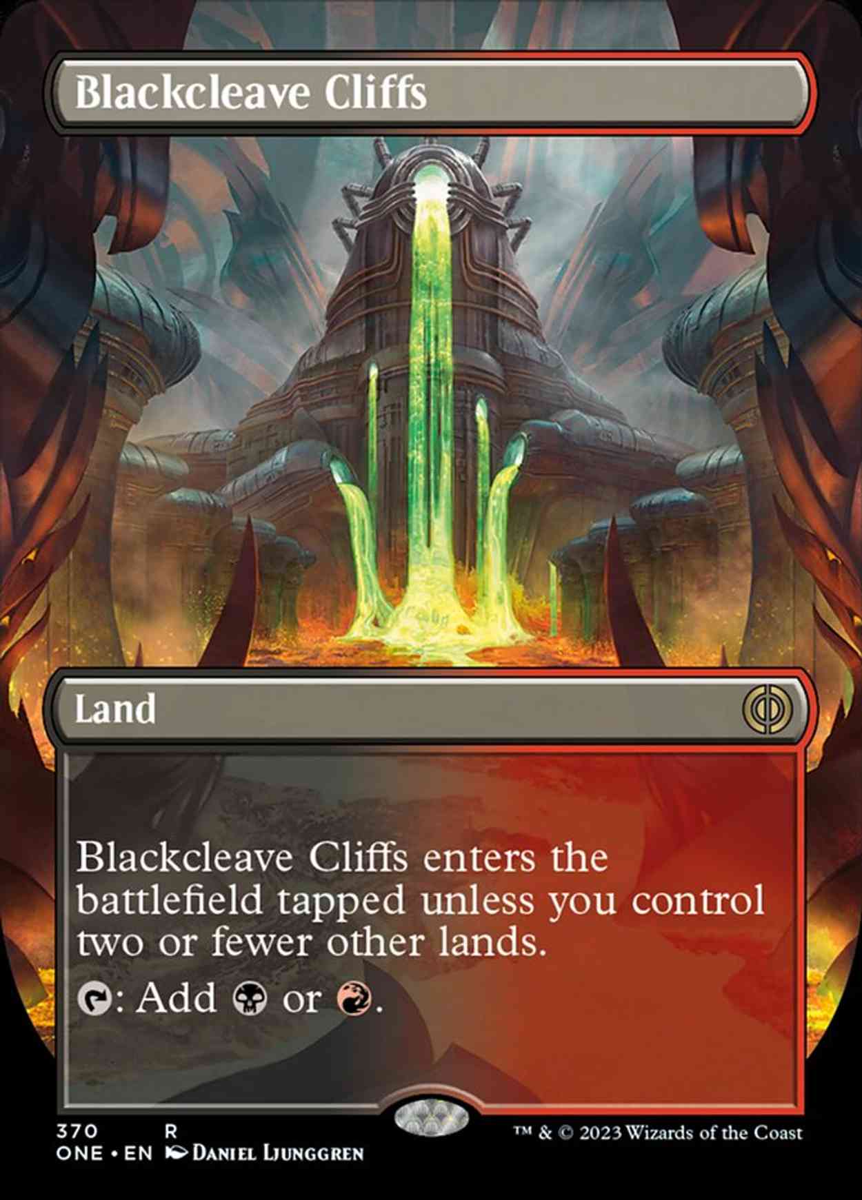 Blackcleave Cliffs (Borderless) magic card front