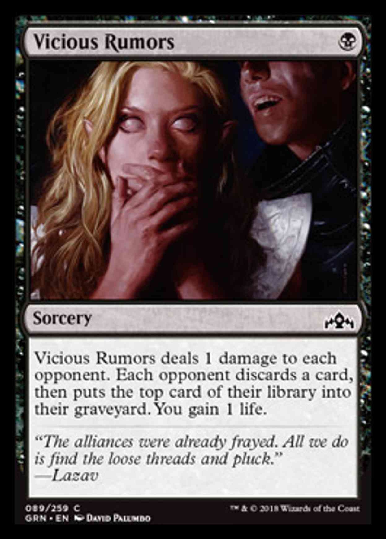 Vicious Rumors magic card front