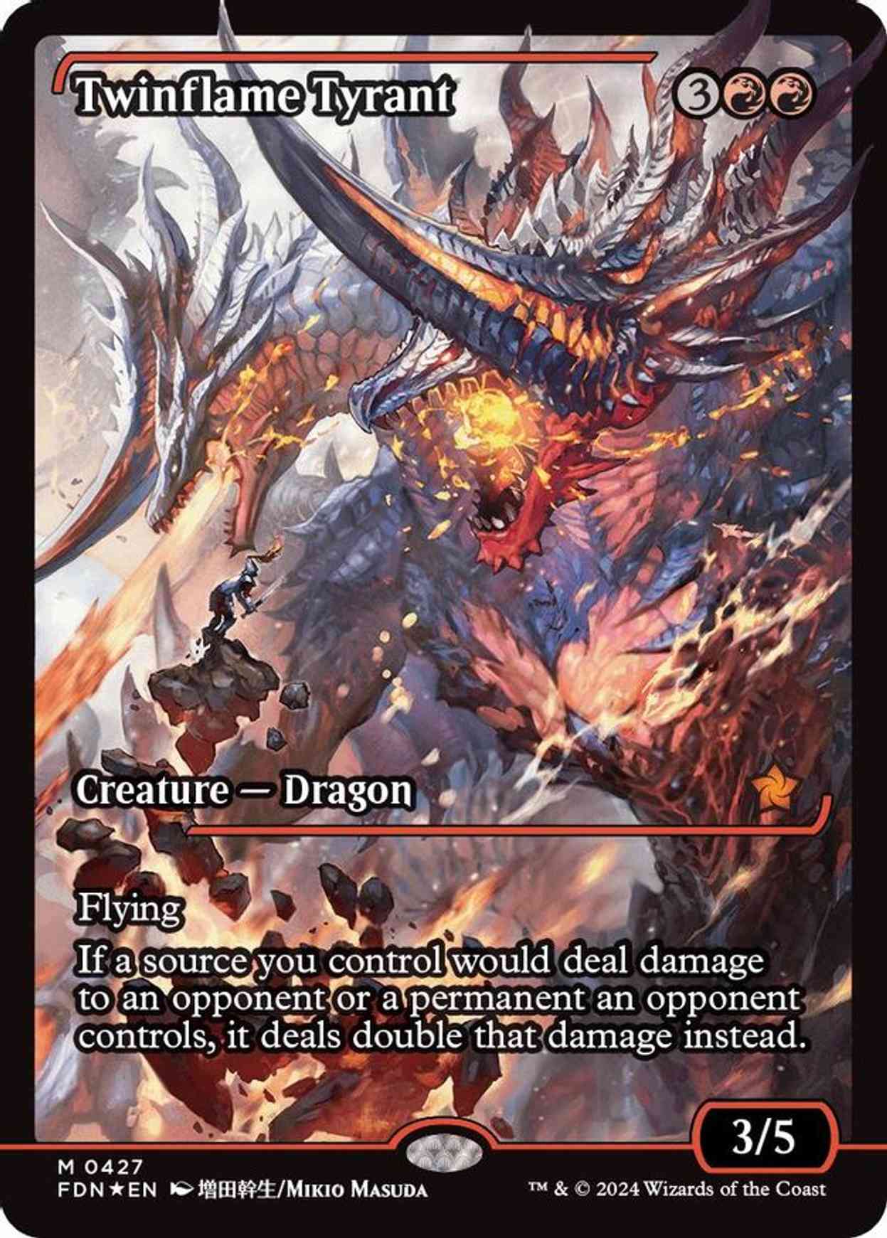 Twinflame Tyrant (Showcase) magic card front