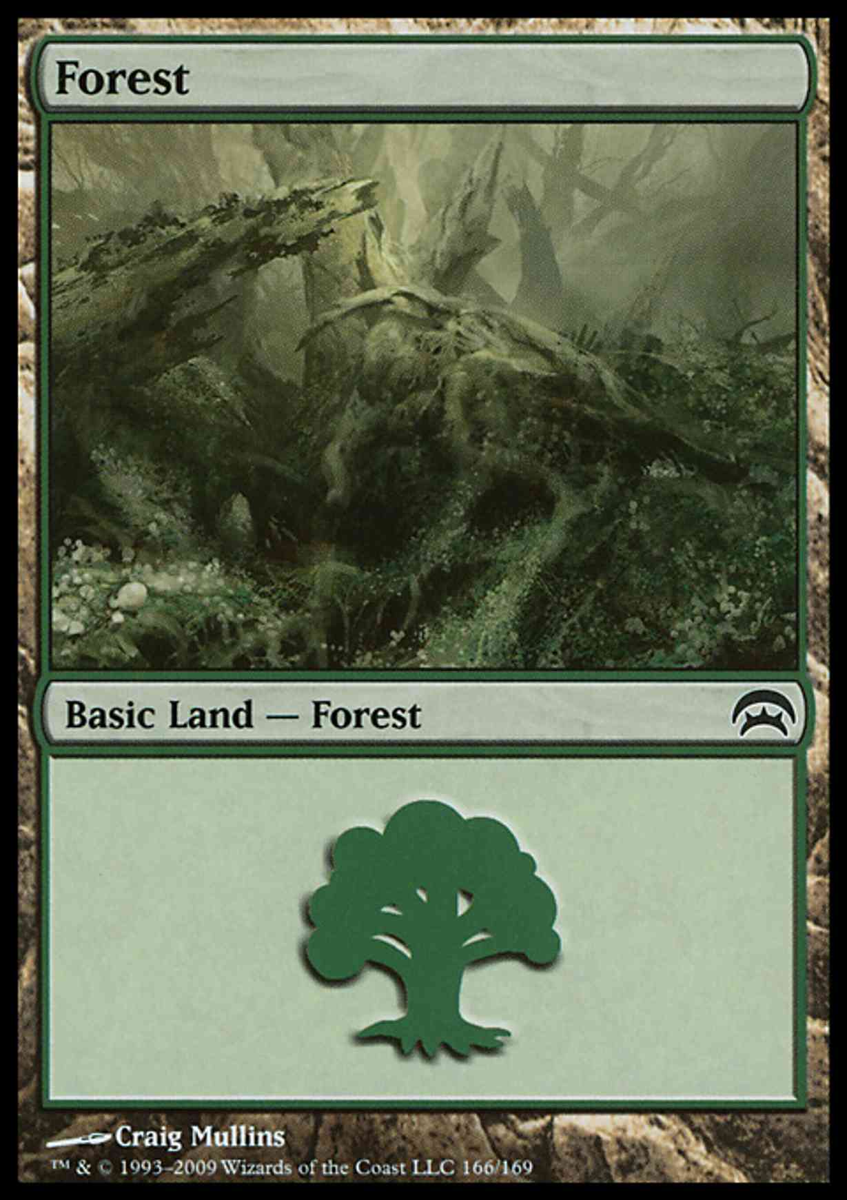 Forest (166)  magic card front